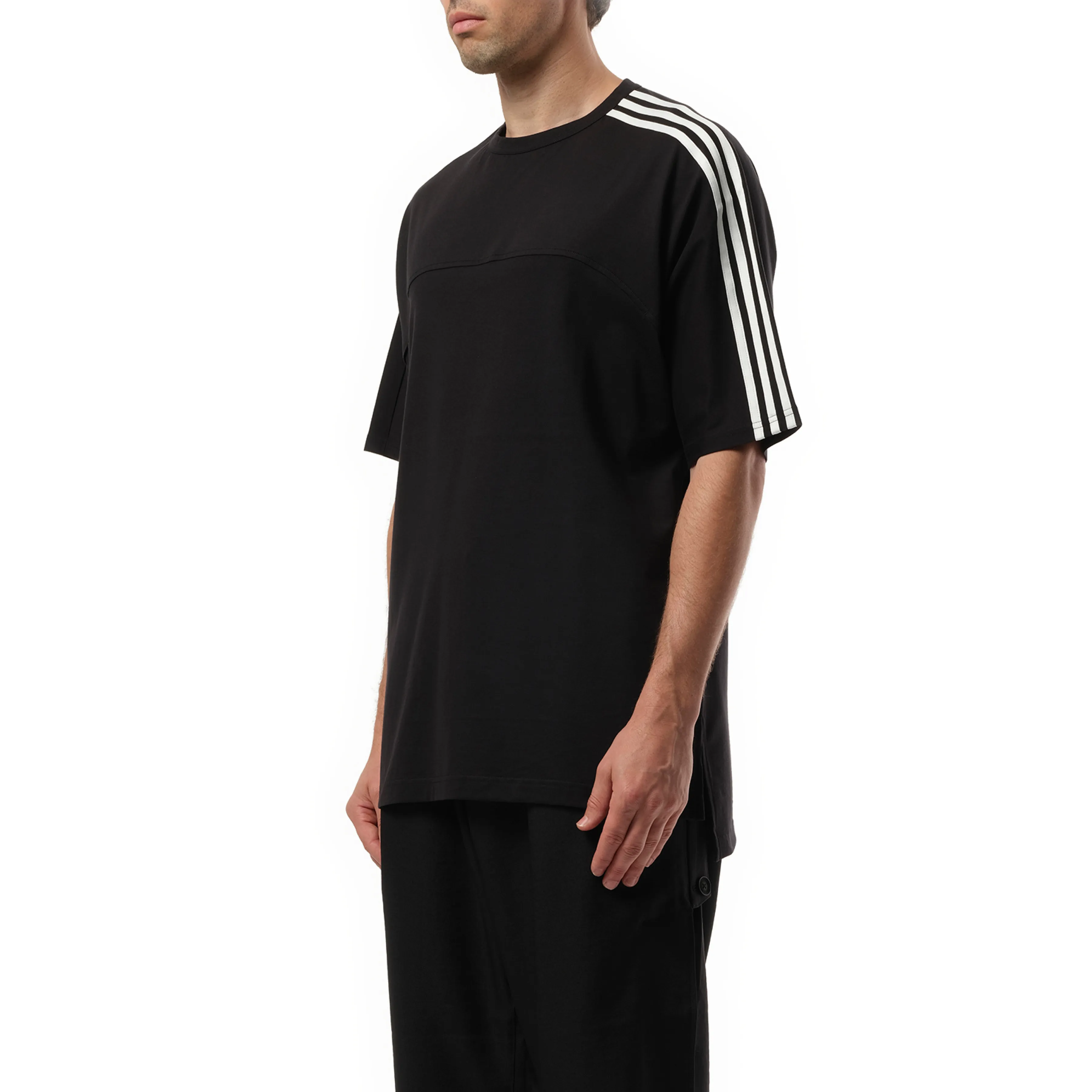 3 Stripe T-Shirt in Black sold by MARAIS product image thumbnail 5