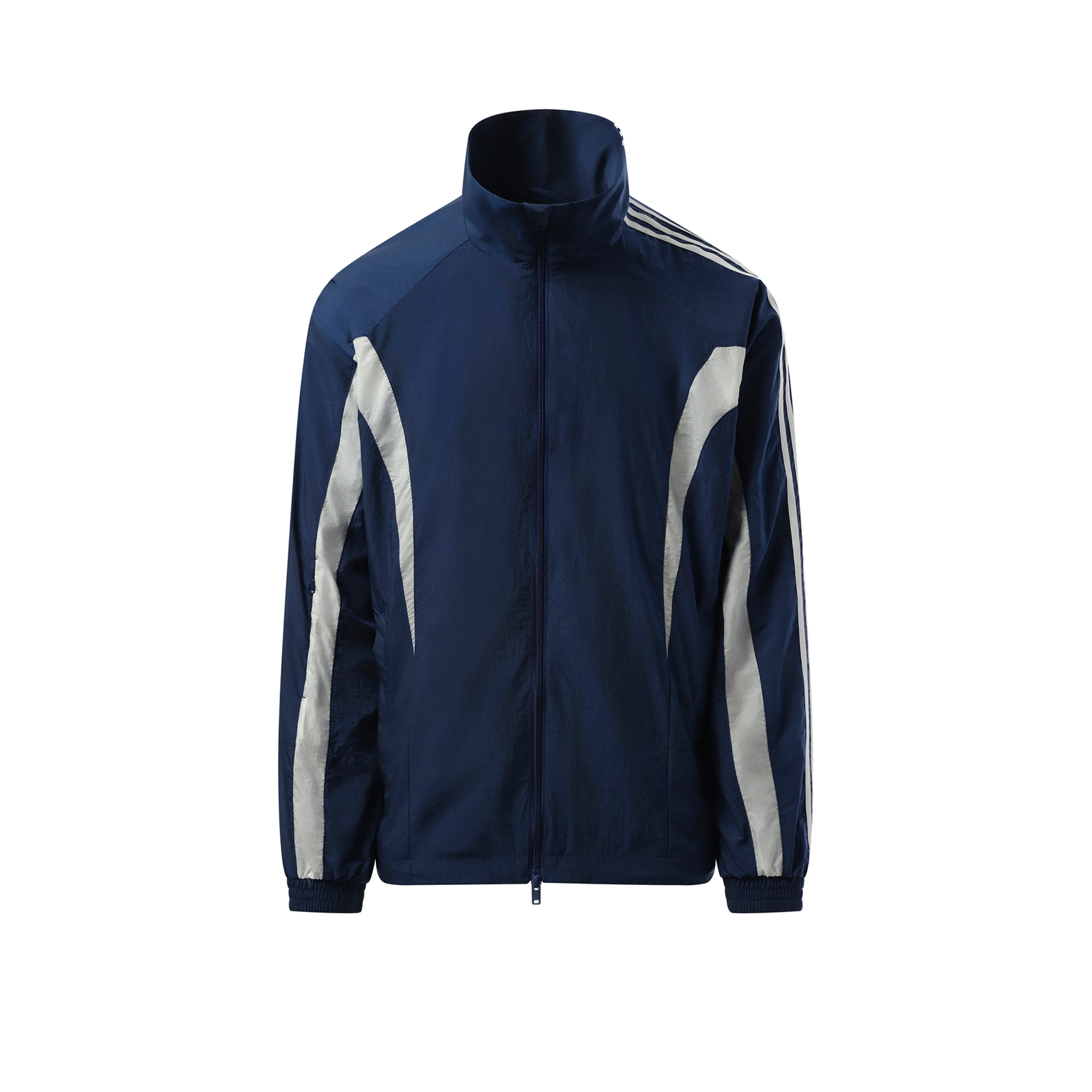 3 Stripe Nylon Jacket in Dark Blue sold by MARAIS product image thumbnail 2