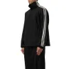 3 Stripe Nylon Jacket in Black sold by MARAIS