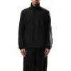 3 Stripe Nylon Jacket in Black sold by MARAIS