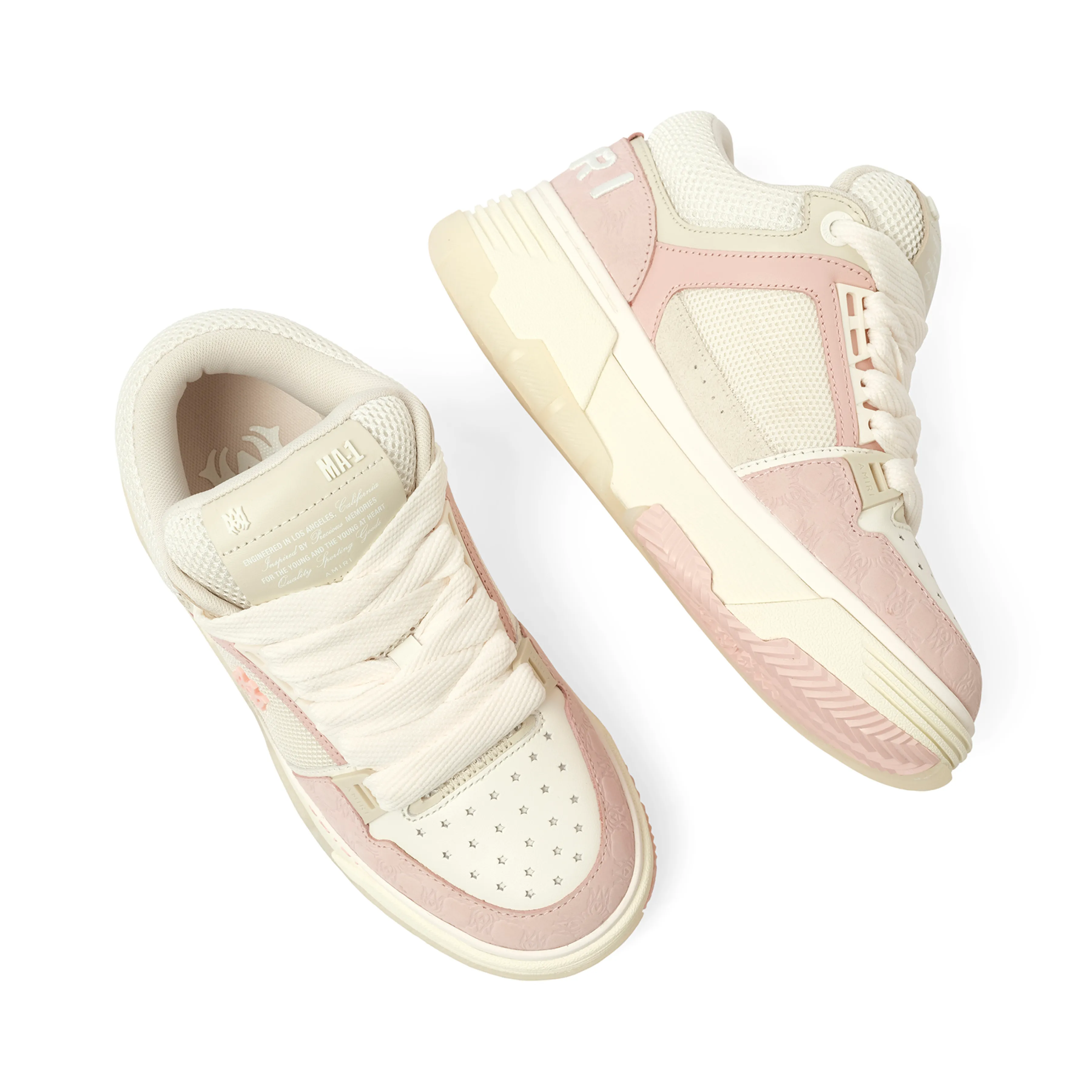 MA Quad Debossed MA-1 Sneaker in Vintage Pink sold by MARAIS product image thumbnail 4