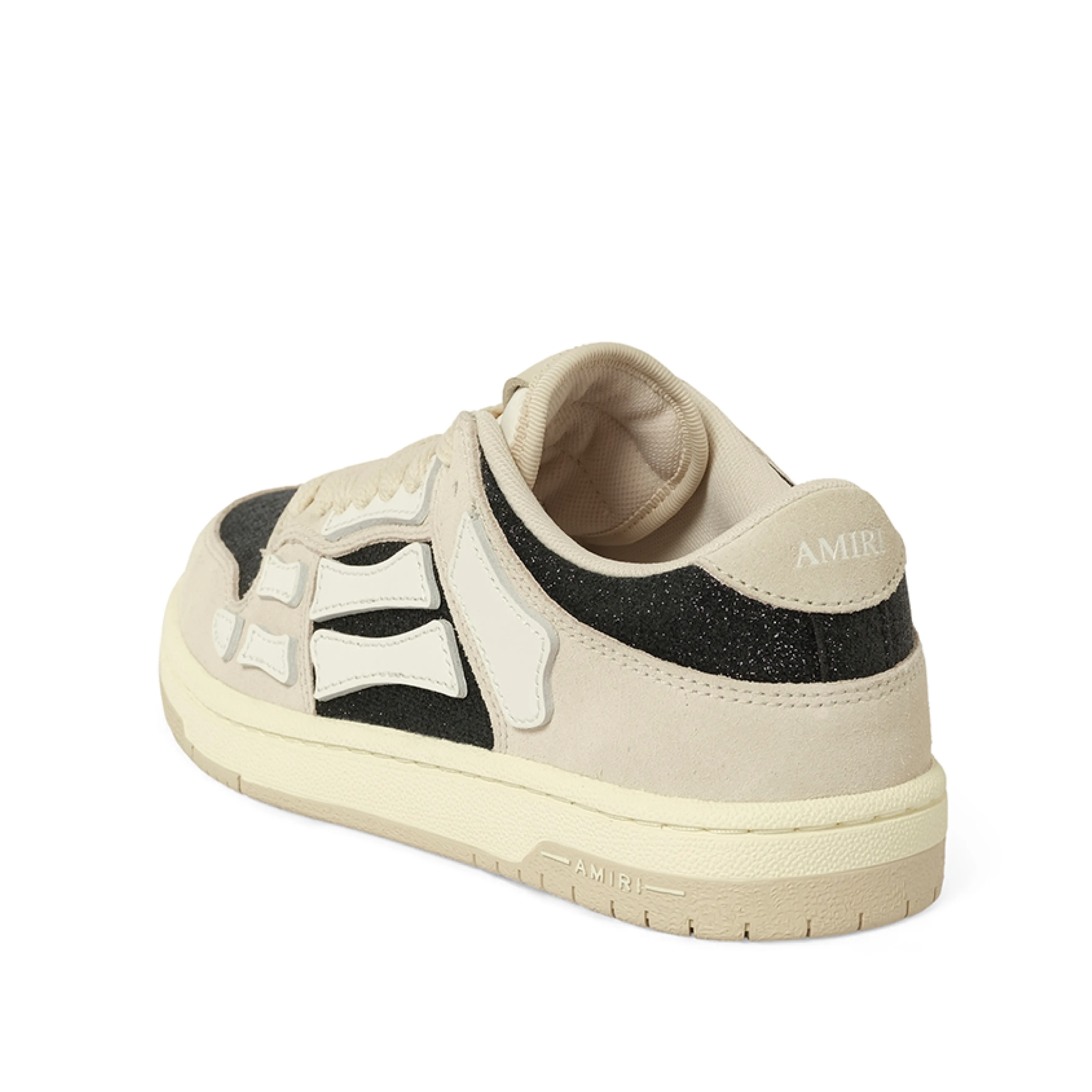 Glitter Suede Skeleton Sneaker in Birch Black sold by MARAIS product image thumbnail 3