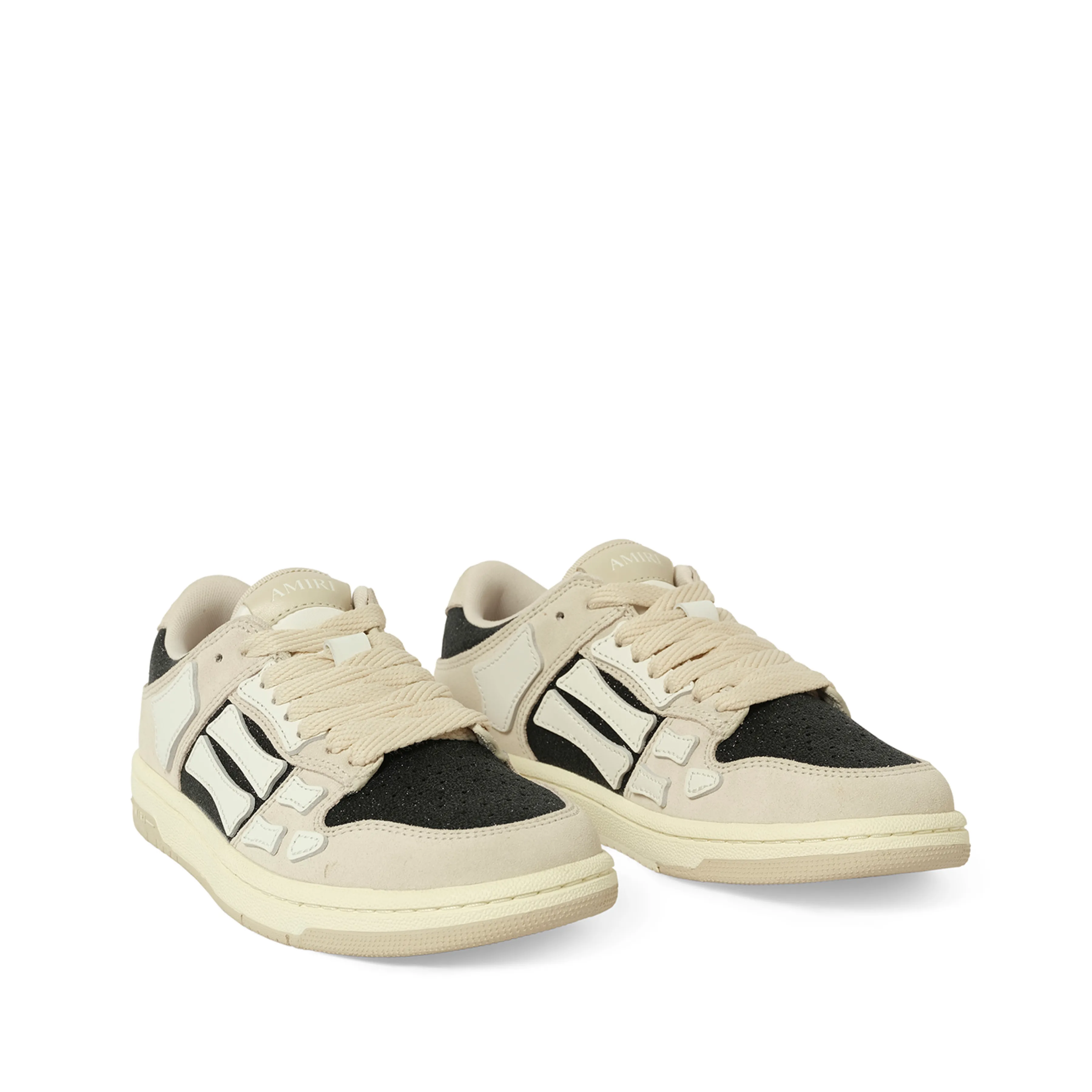 Glitter Suede Skeleton Sneaker in Birch Black sold by MARAIS product image thumbnail 2