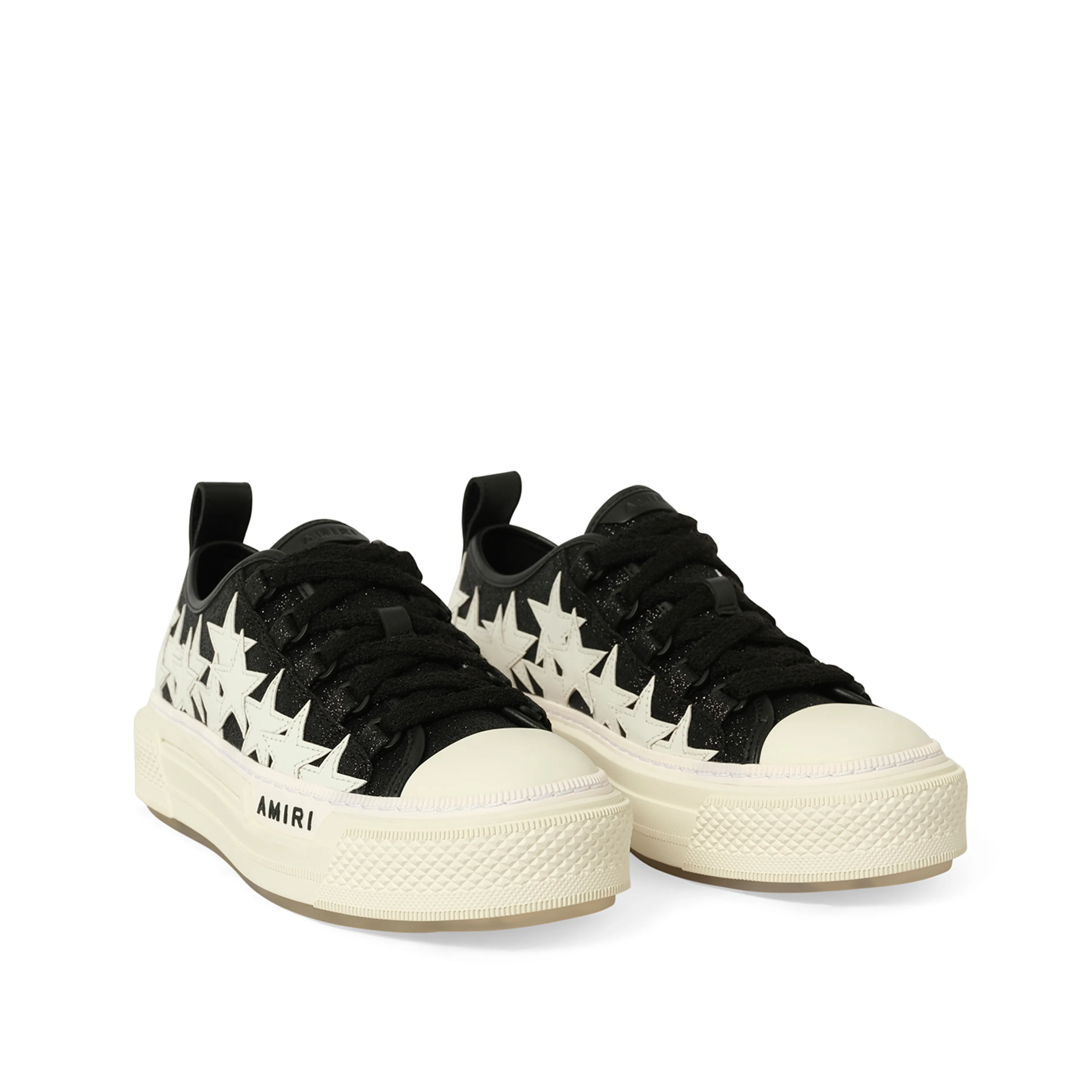 Glitter Stars Court Low Sneaker in Black sold by MARAIS product image thumbnail 2