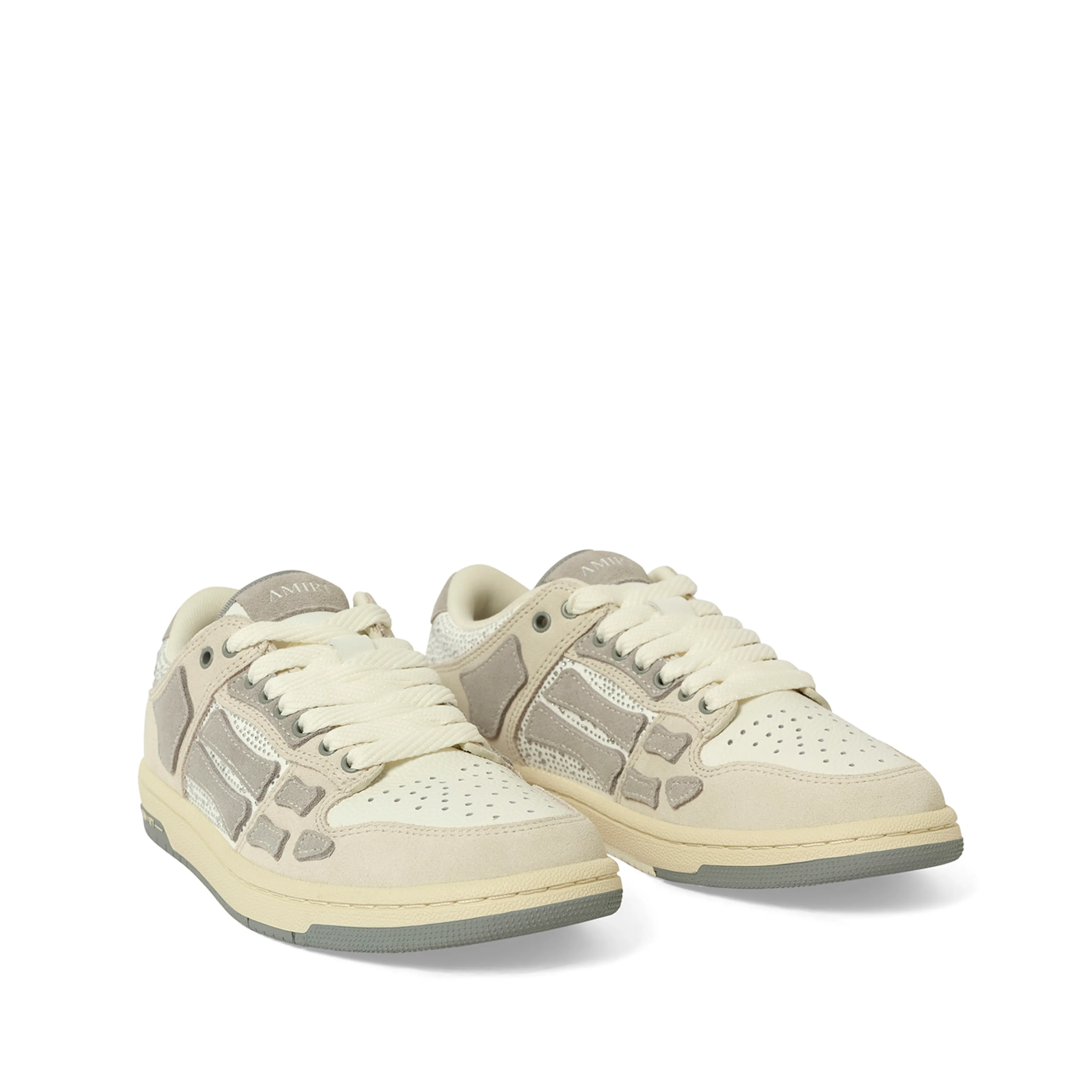 Crystal Suede Skeleton Top Low Sneaker in Birch sold by MARAIS product image thumbnail 2