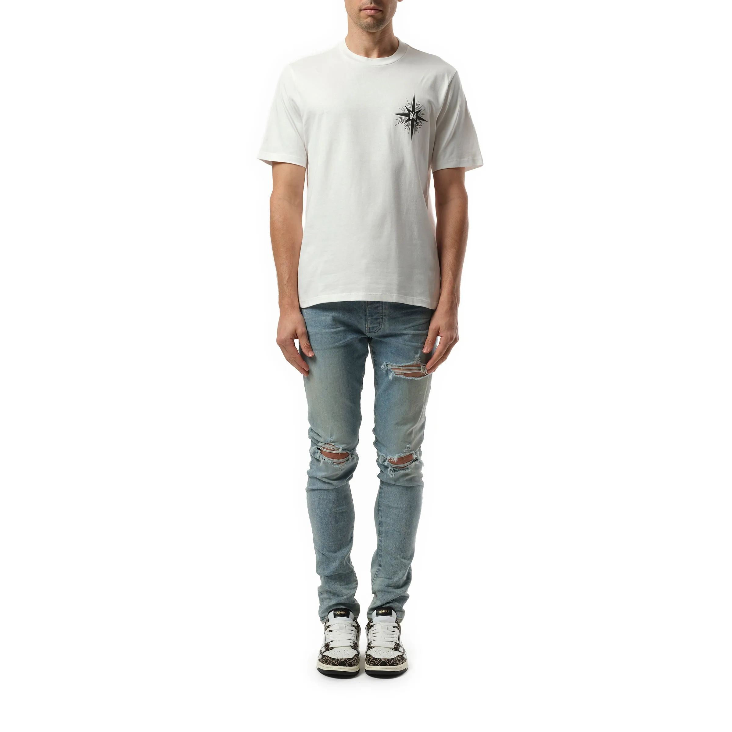 Amiri Starburst T-Shirt in Ivory sold by MARAIS product image thumbnail 4
