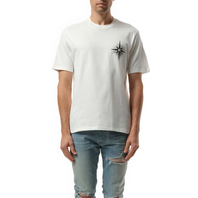 Amiri Starburst T-Shirt in Ivory sold by MARAIS