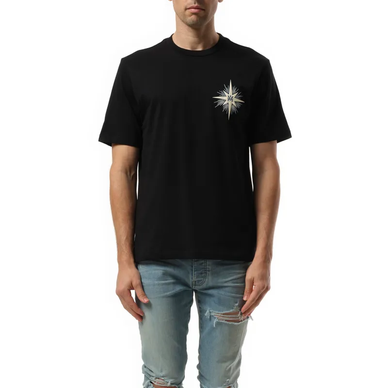 Amiri Starburst T-Shirt in Black sold by MARAIS