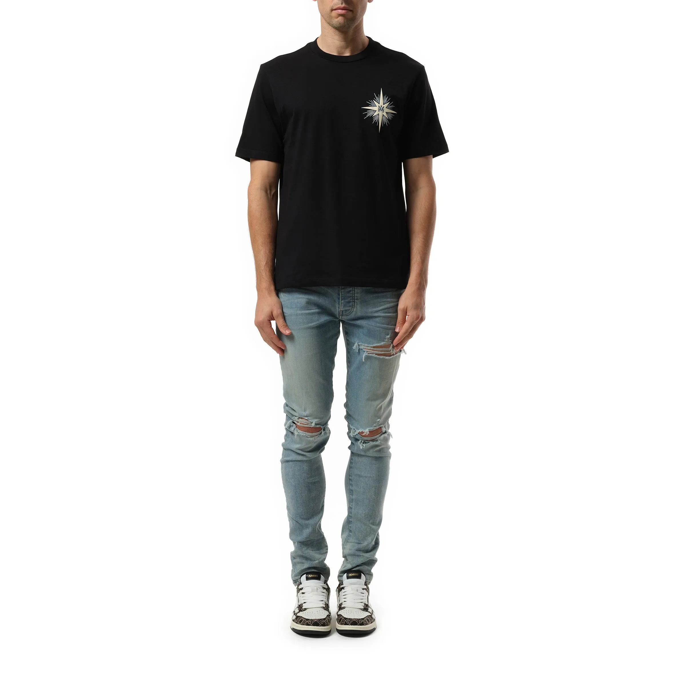 Amiri Starburst T-Shirt in Black sold by MARAIS product image thumbnail 4
