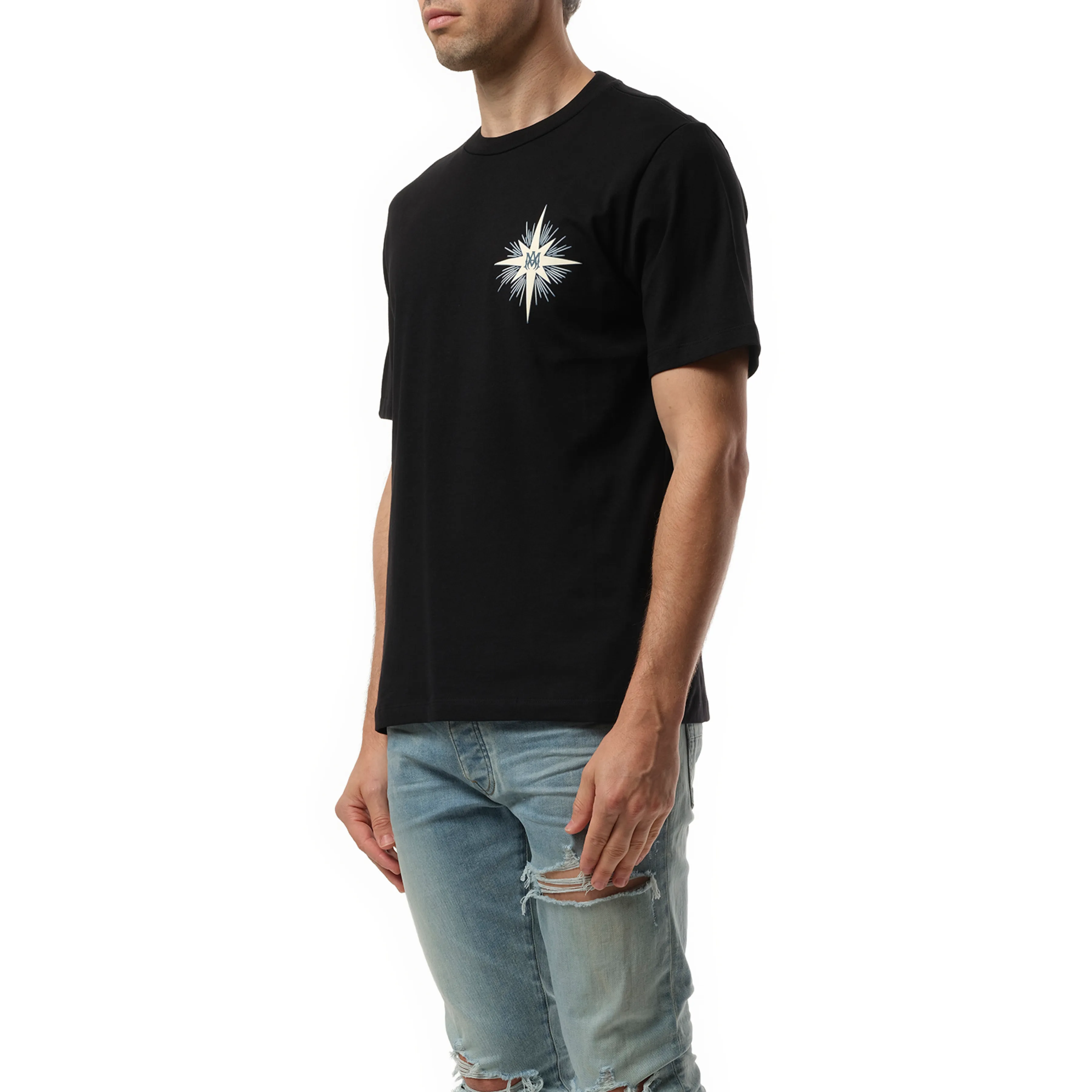 Amiri Starburst T-Shirt in Black sold by MARAIS product image thumbnail 5