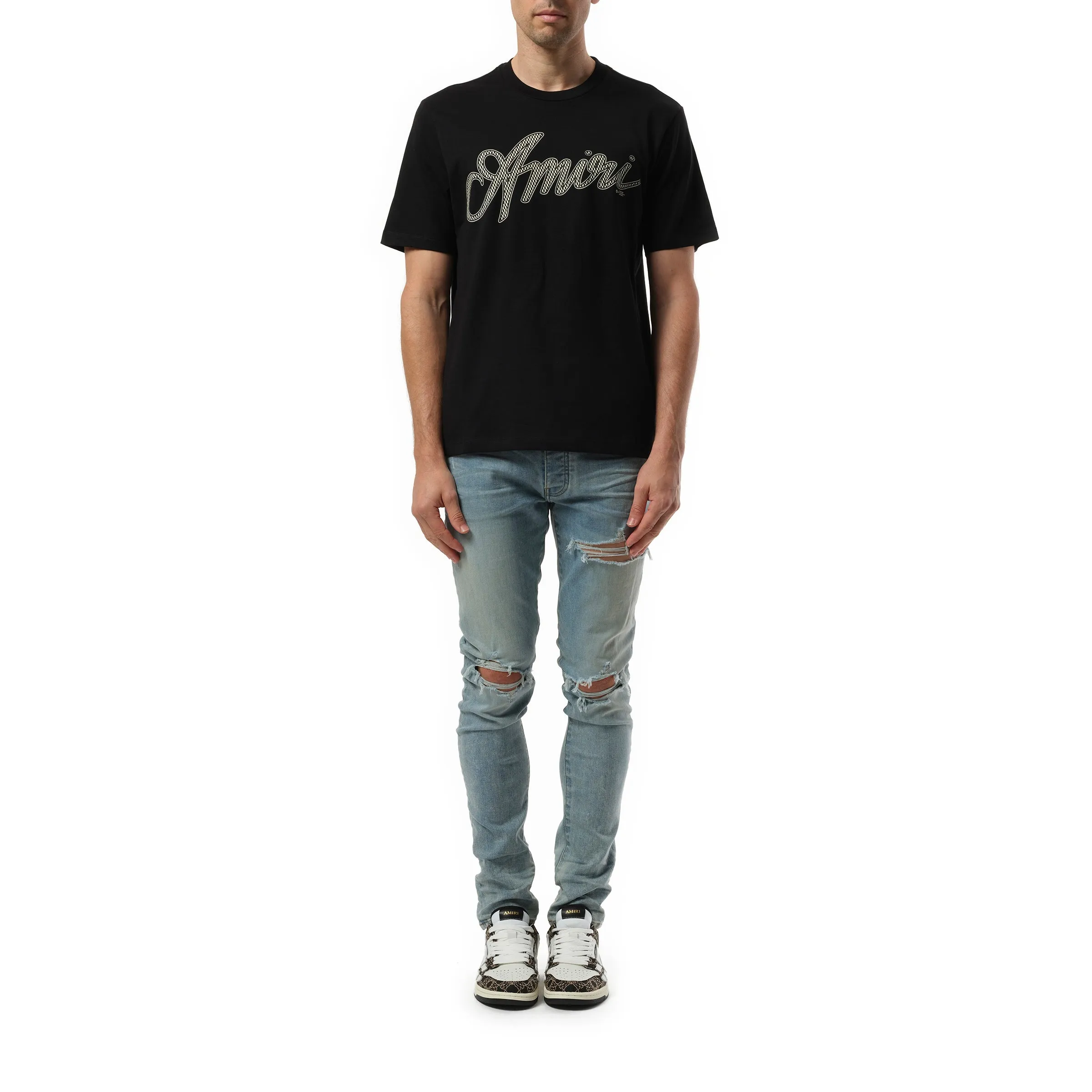 Amiri Script T-Shirt in Black sold by MARAIS product image thumbnail 4