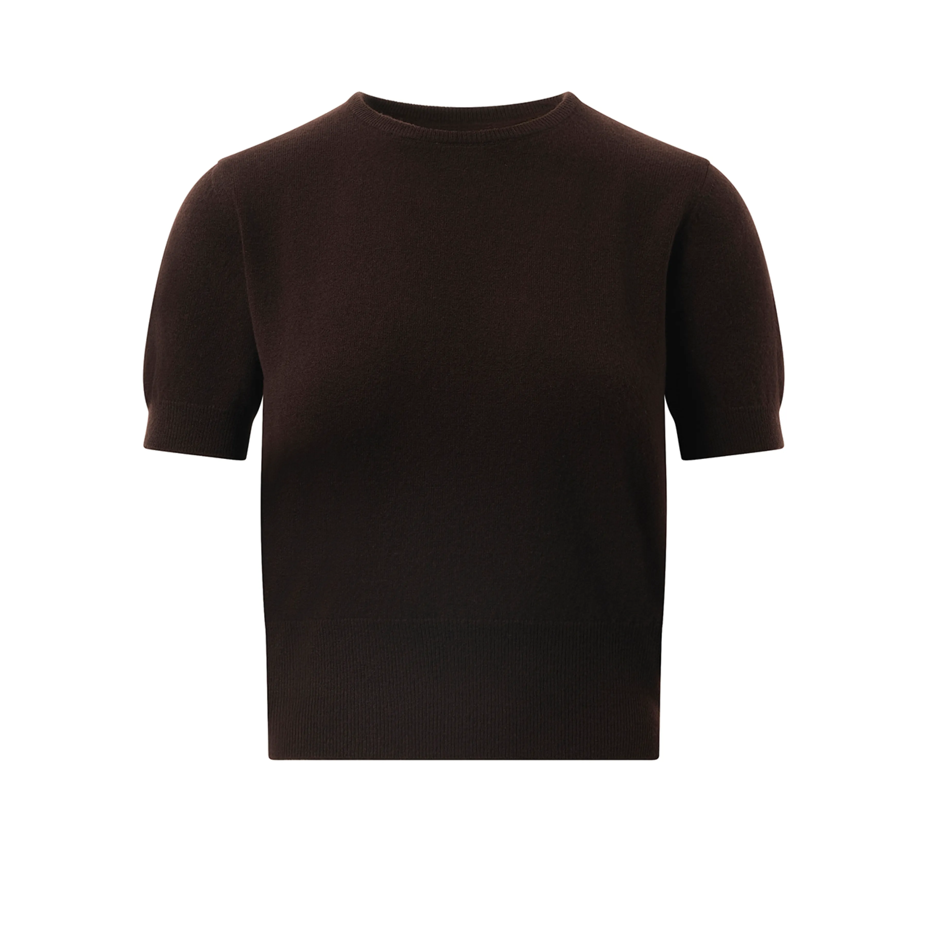 Short-sleeved Sweater in Dark Brown sold by MARAIS product image thumbnail 2