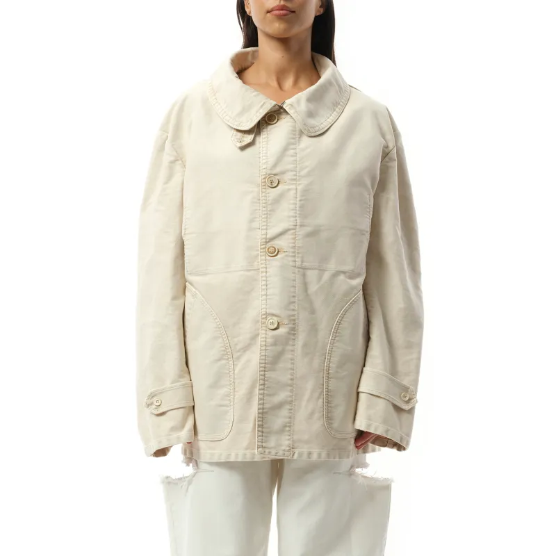 Workers Moleskin Jacket in Nut Wash sold by MARAIS