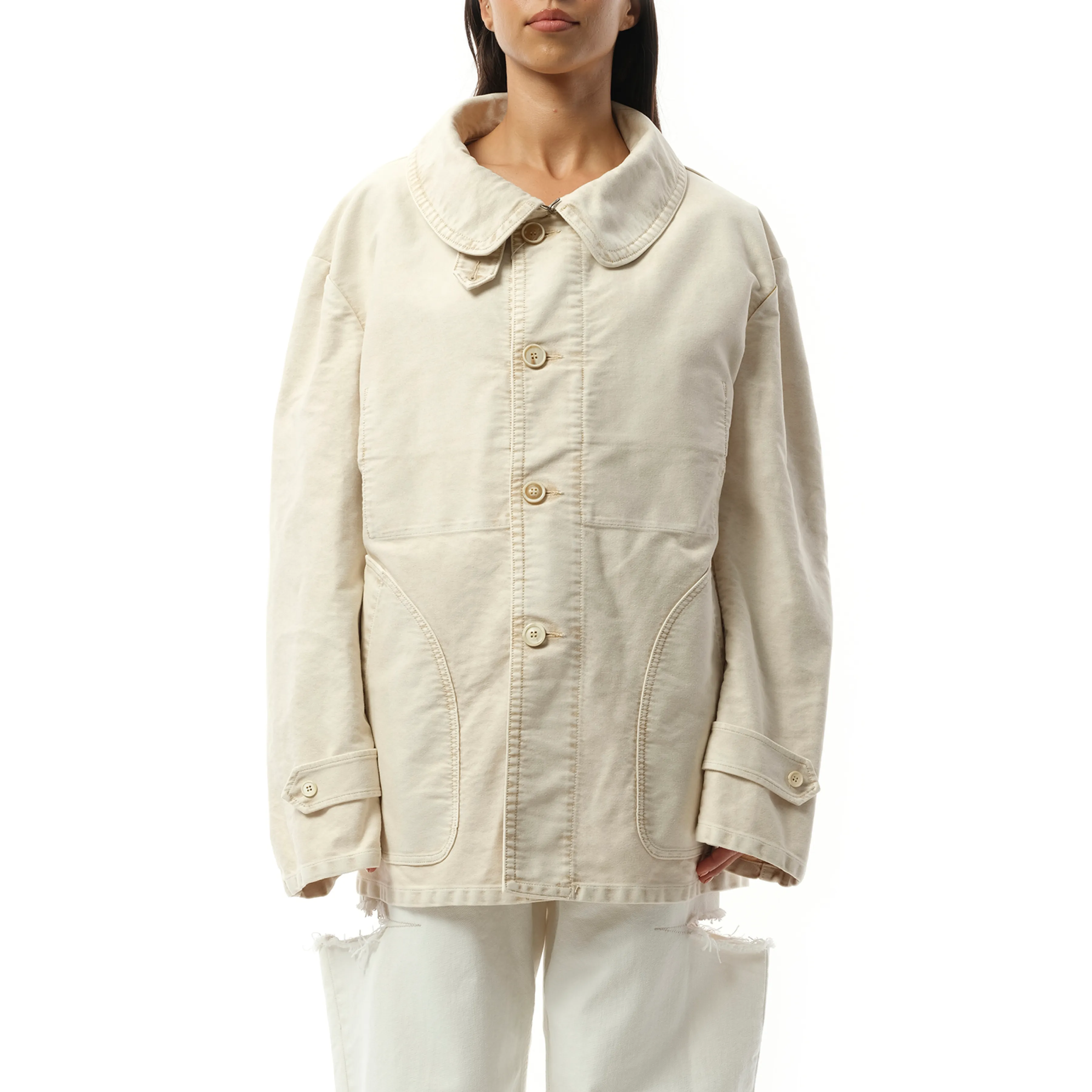 Workers Moleskin Jacket in Nut Wash sold by MARAIS