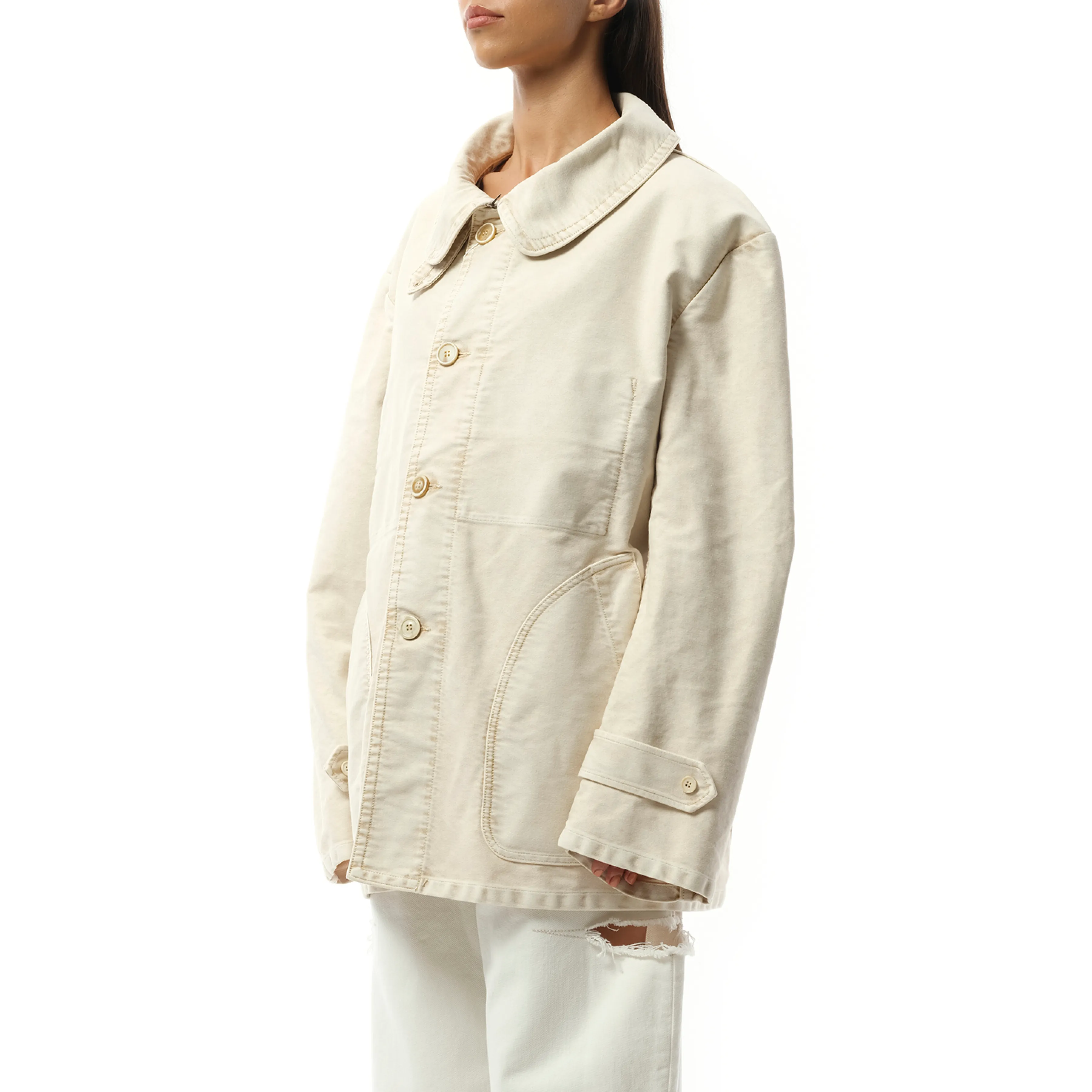 Workers Moleskin Jacket in Nut Wash sold by MARAIS product image thumbnail 5