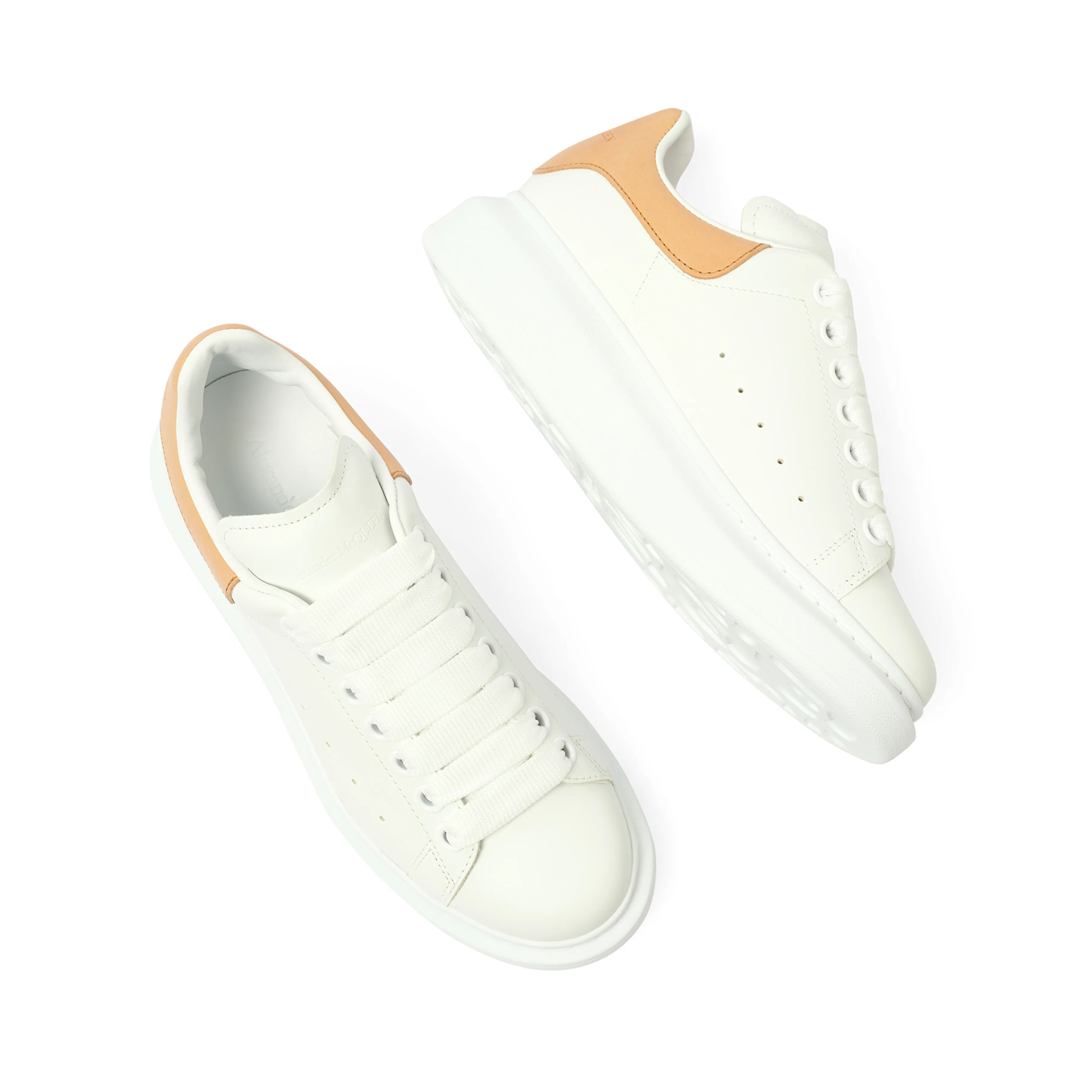 Larry Oversized Sneaker in White/Natural sold by MARAIS product image thumbnail 4