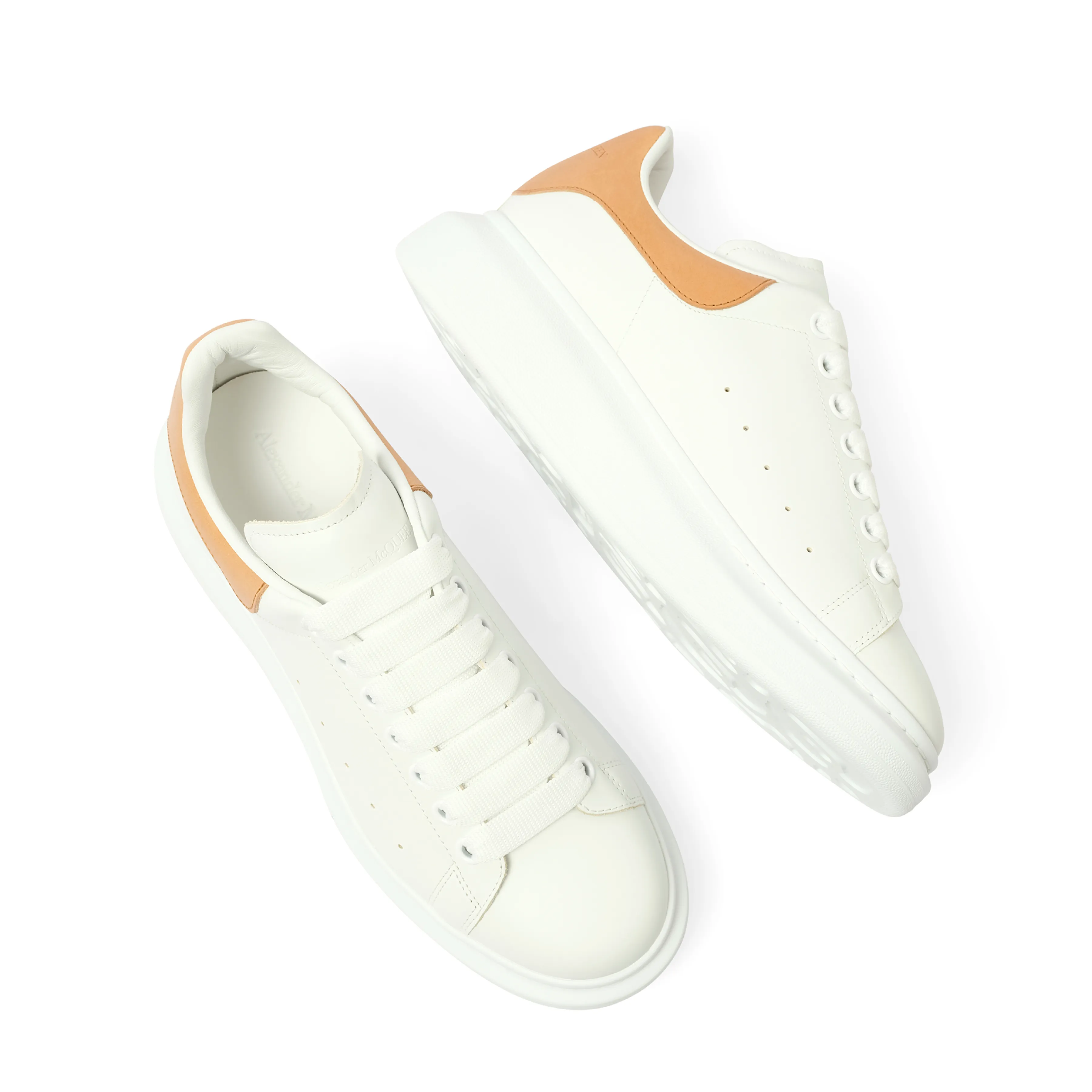 Larry Oversized Sneaker in White/Natural sold by MARAIS product image thumbnail 4