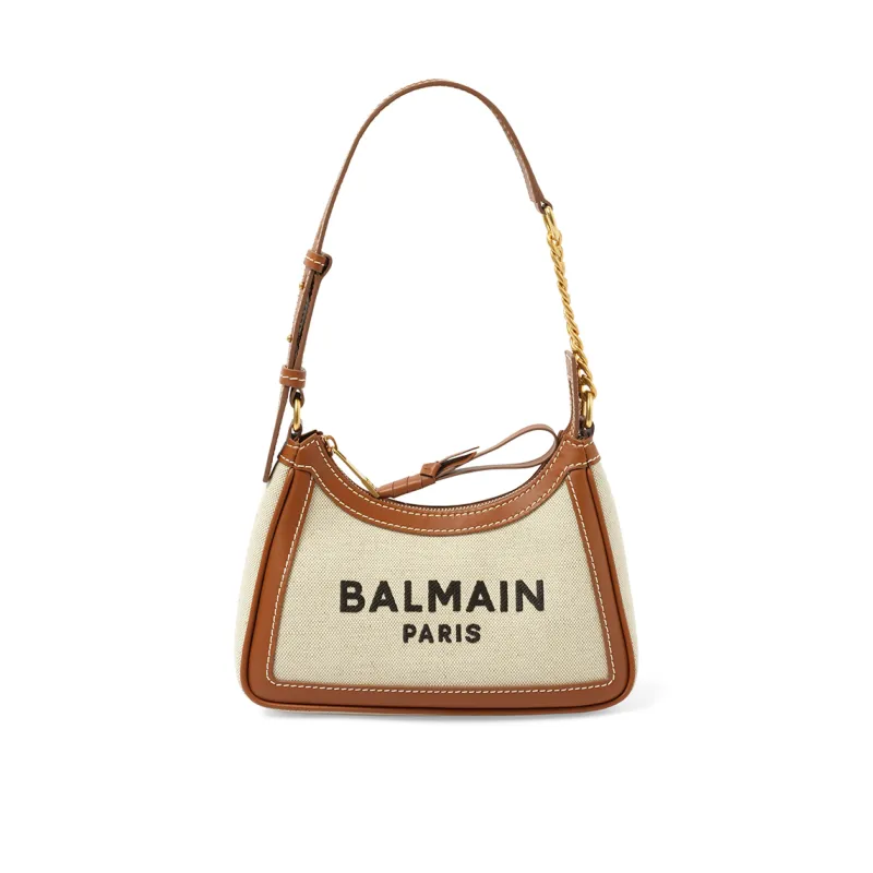 B-Army Shoulder Canvas Bag in Natural/Brown sold by MARAIS