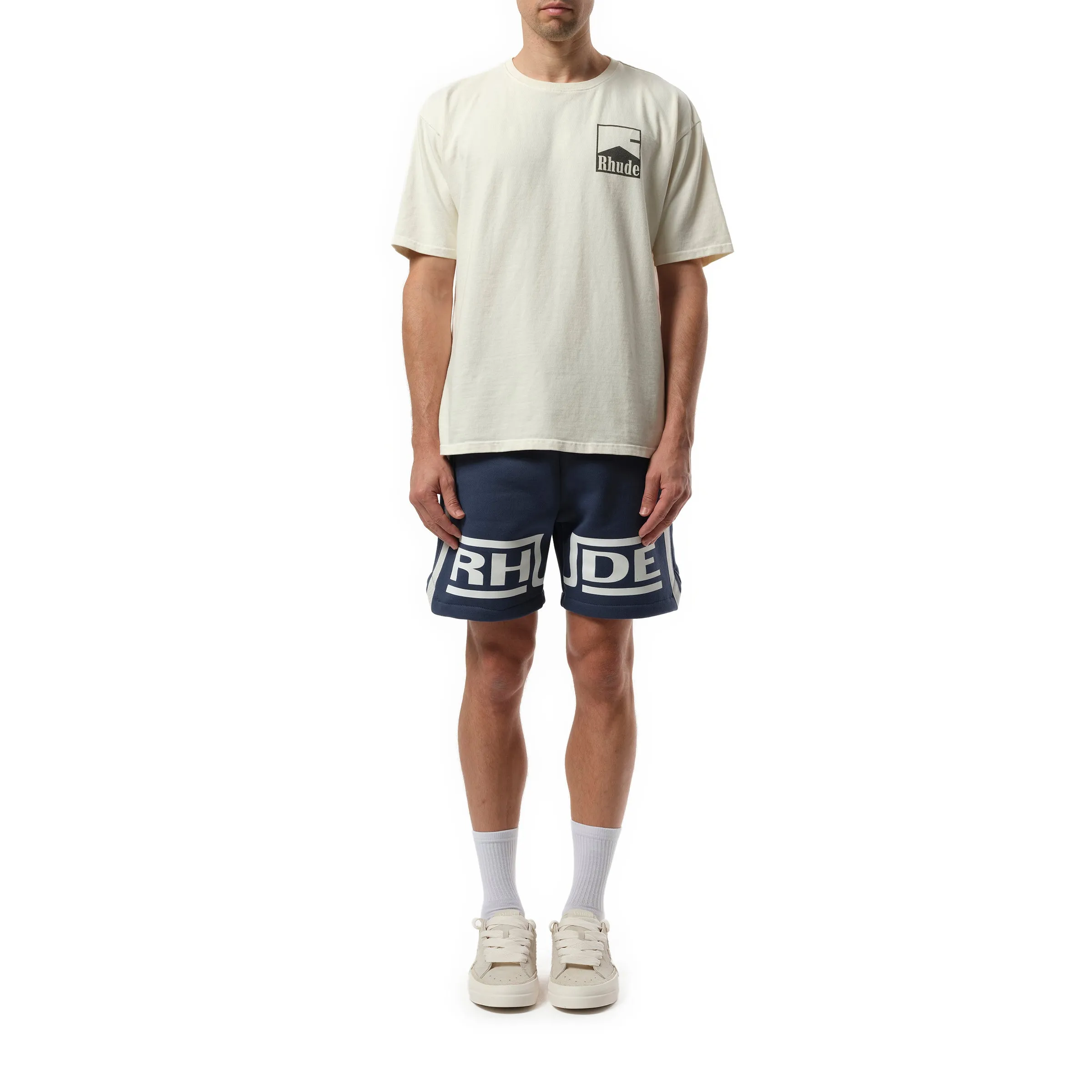 Rhude Chevron T-Shirt in Vintage White sold by MARAIS product image thumbnail 4
