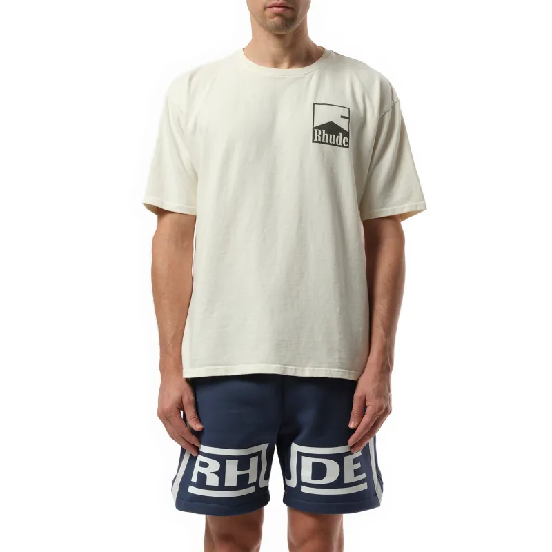 Rhude Chevron T-Shirt in Vintage White sold by MARAIS