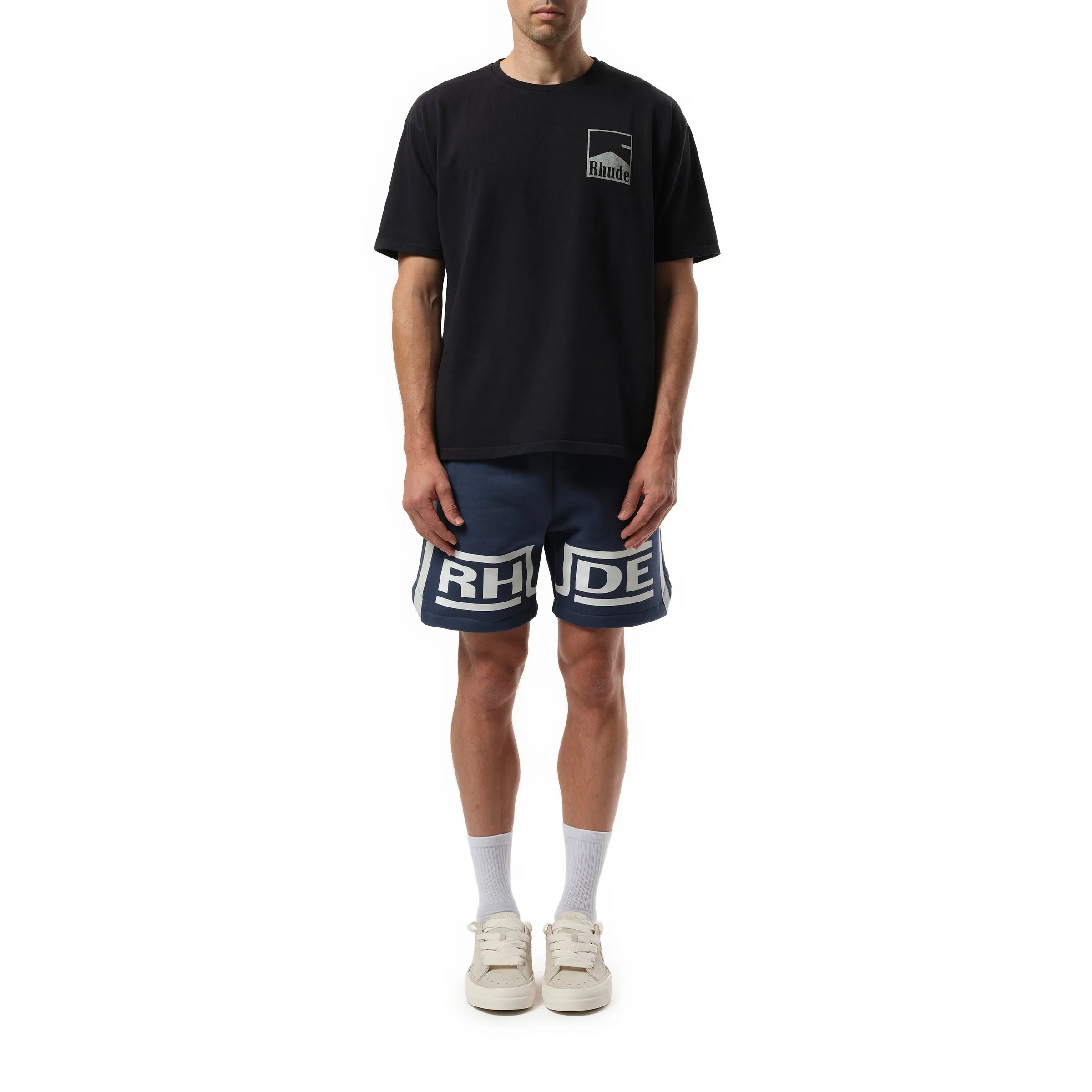 Rhude Chevron T-Shirt in Vintage Black sold by MARAIS product image thumbnail 4