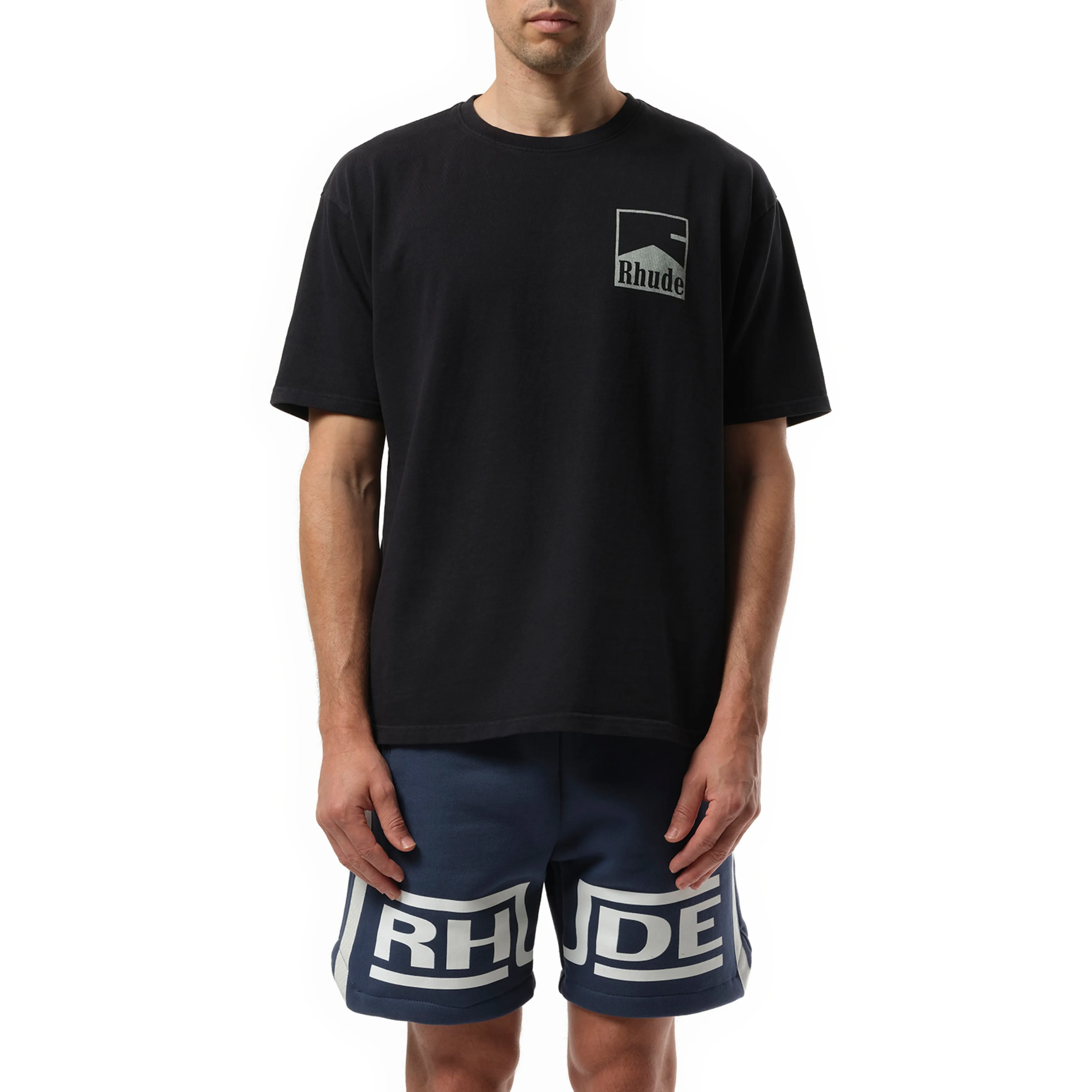 Rhude Chevron T-Shirt in Vintage Black sold by MARAIS