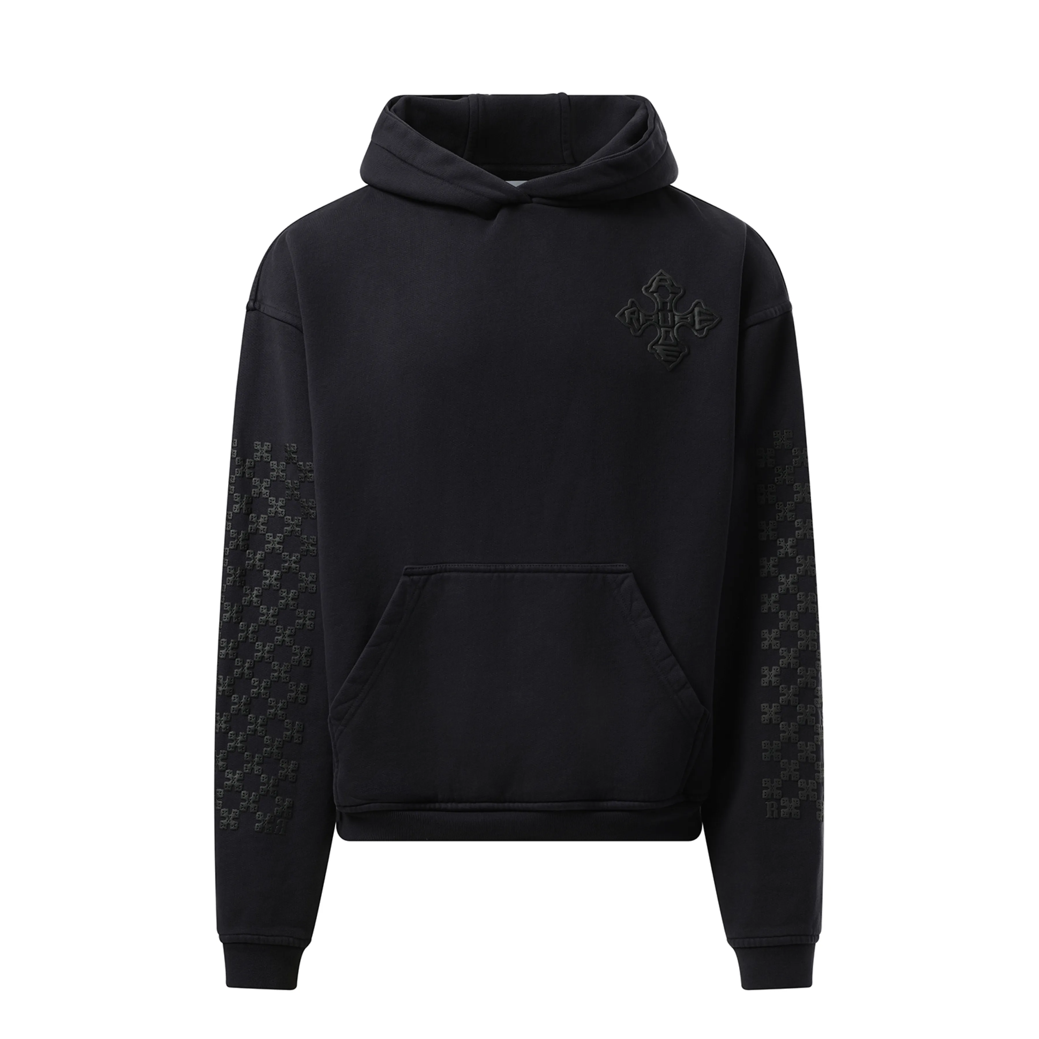 Rhude Cross Logo Hoodie in Vintage Black sold by MARAIS product image thumbnail 2