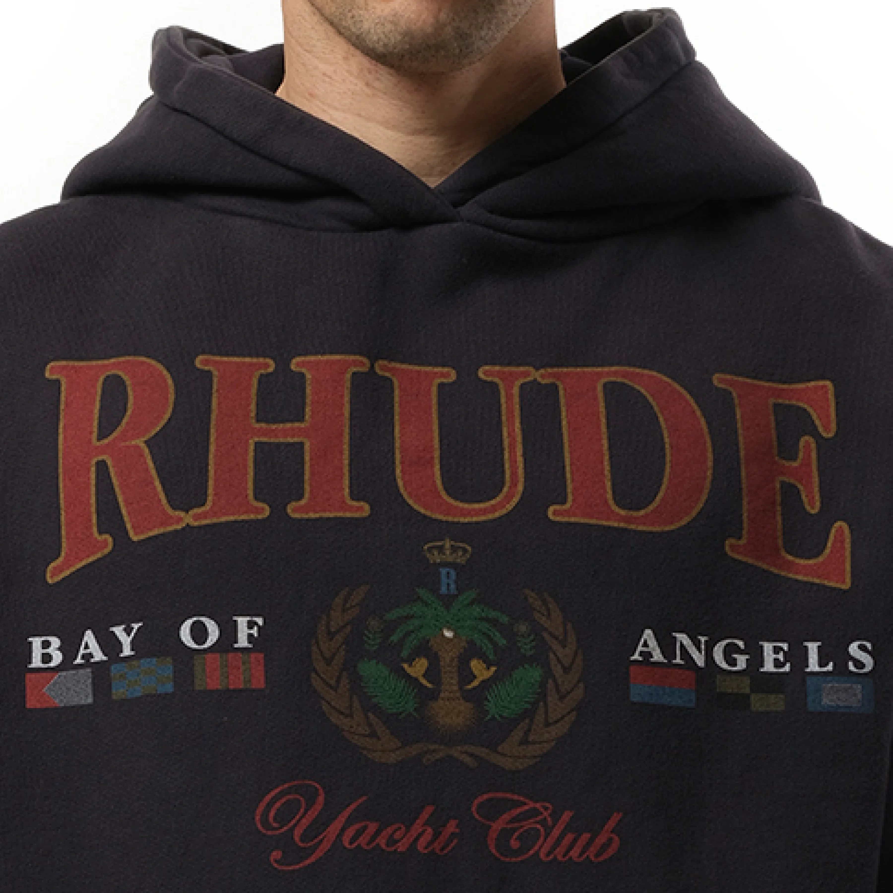 Bay of Angels Yacht Hoodie in Vintage Black sold by MARAIS product image thumbnail 3