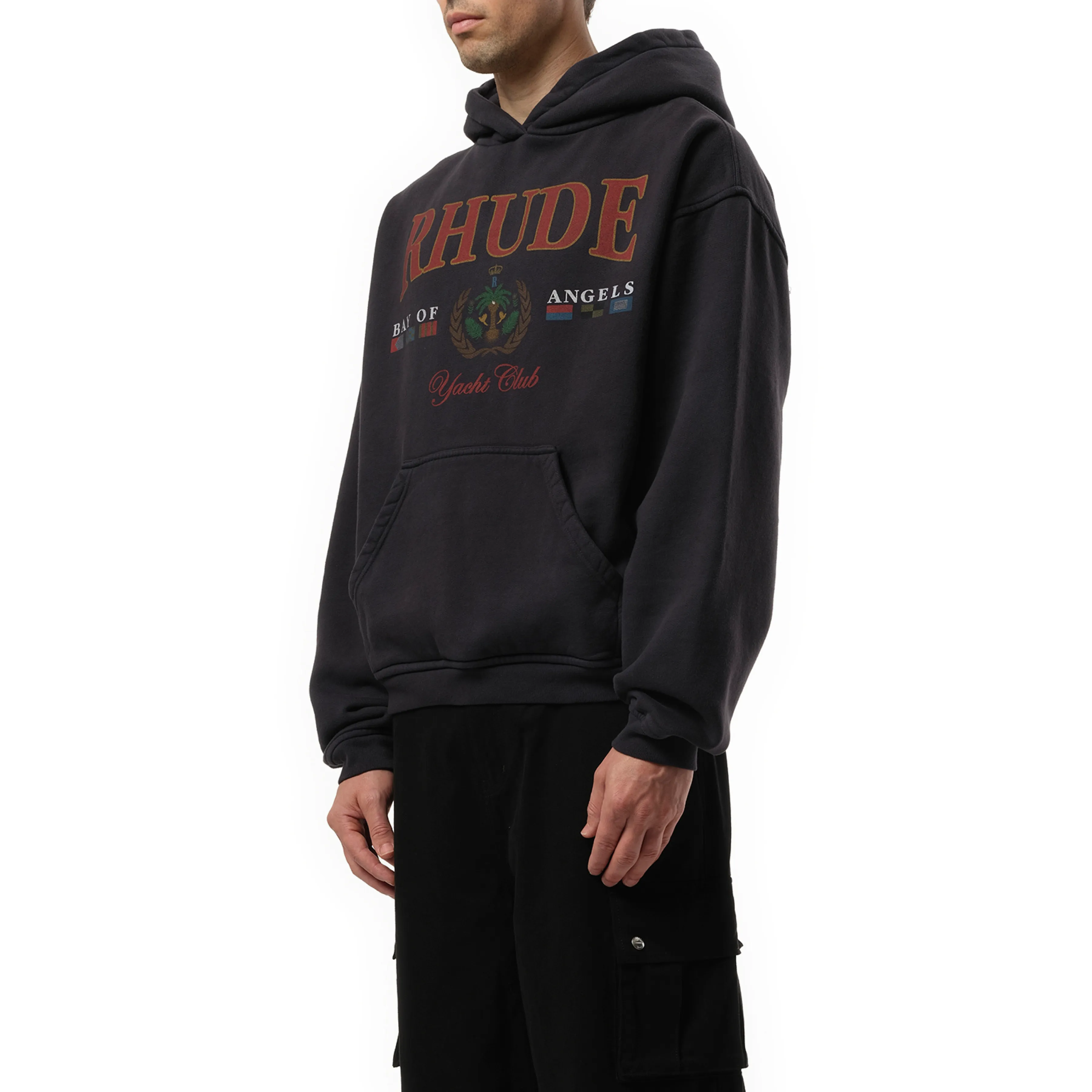 Bay of Angels Yacht Hoodie in Vintage Black sold by MARAIS product image thumbnail 5