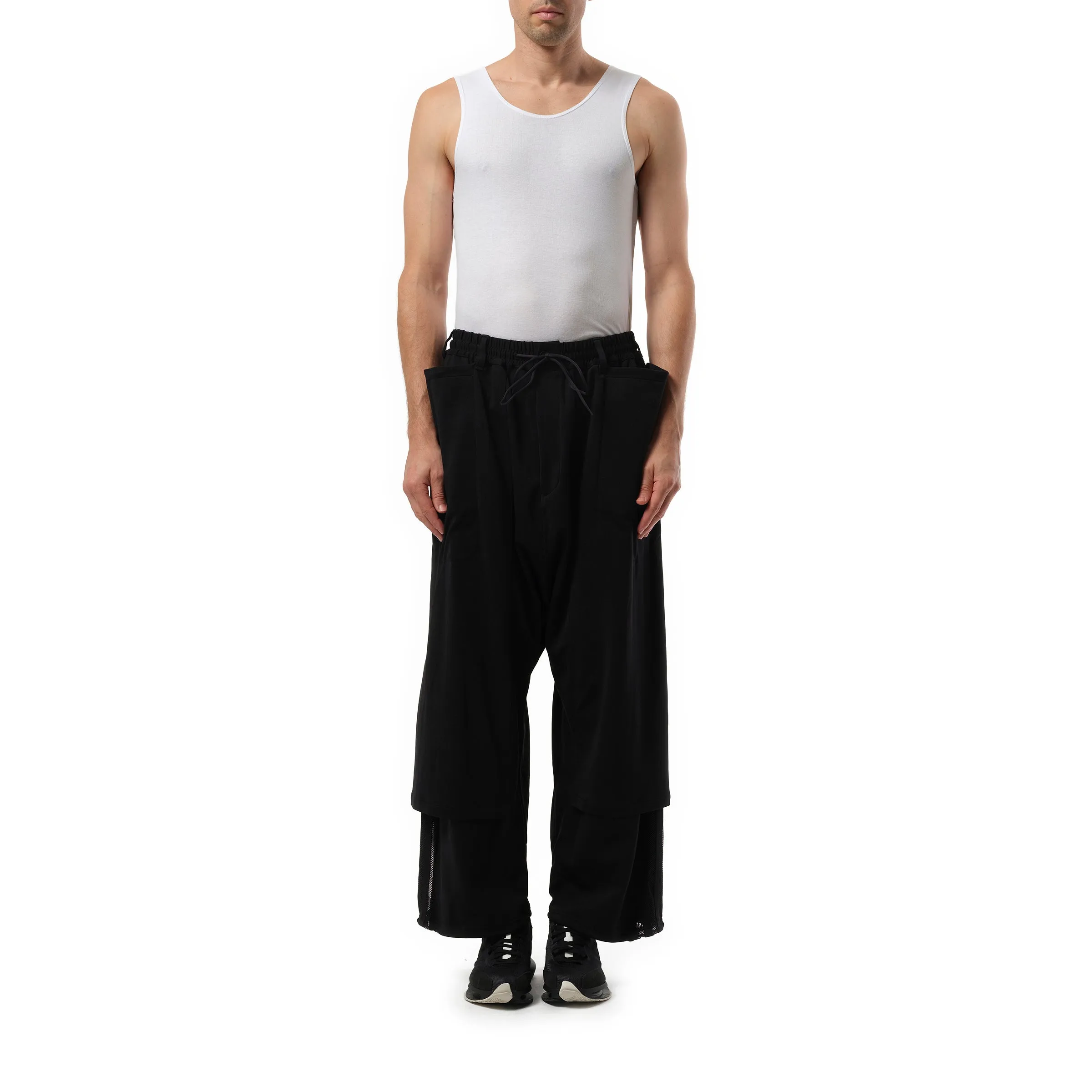 Open Hem Track Pants in Black sold by MARAIS product image thumbnail 4