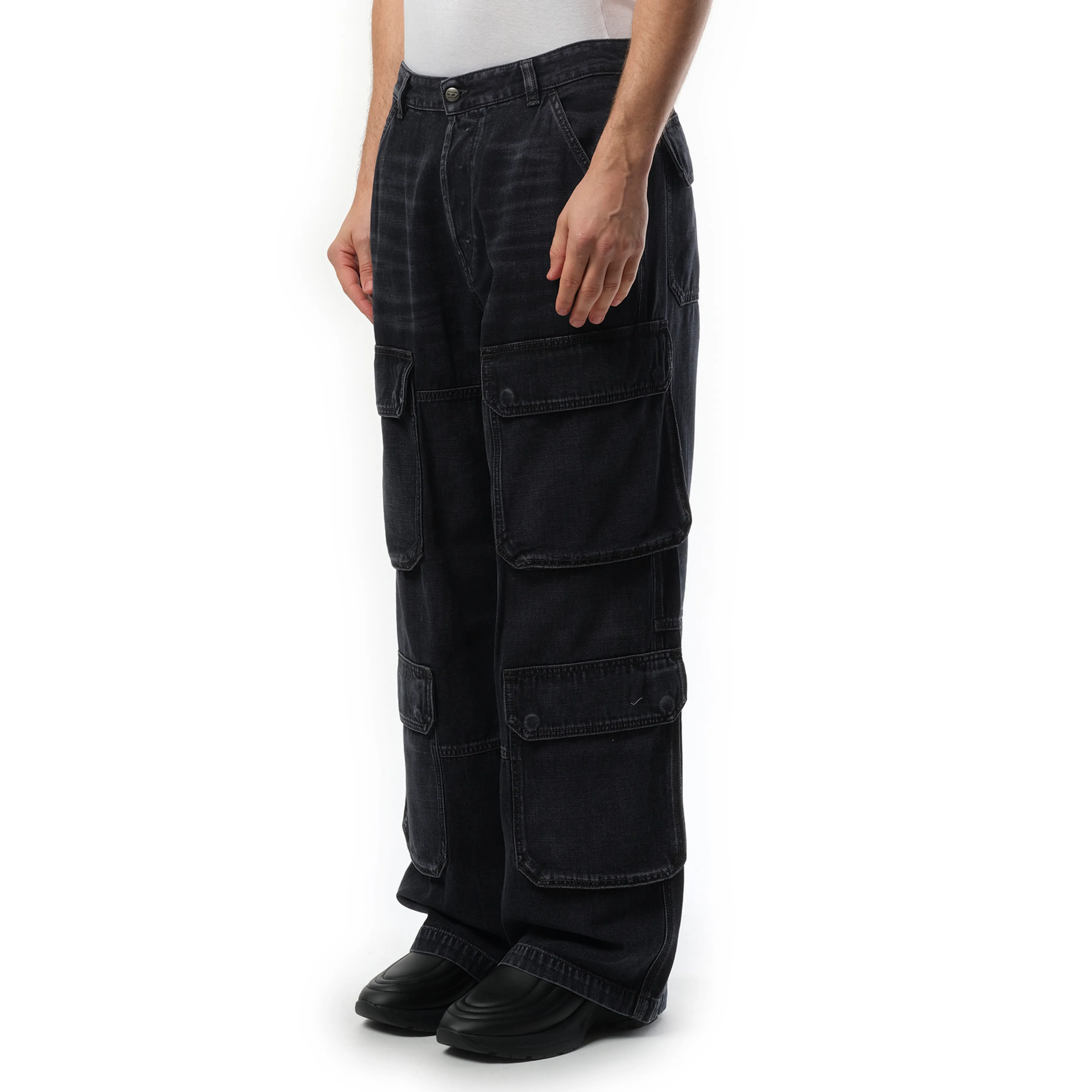 D-Touch Cargo Pants in Washed Black sold by MARAIS product image thumbnail 5