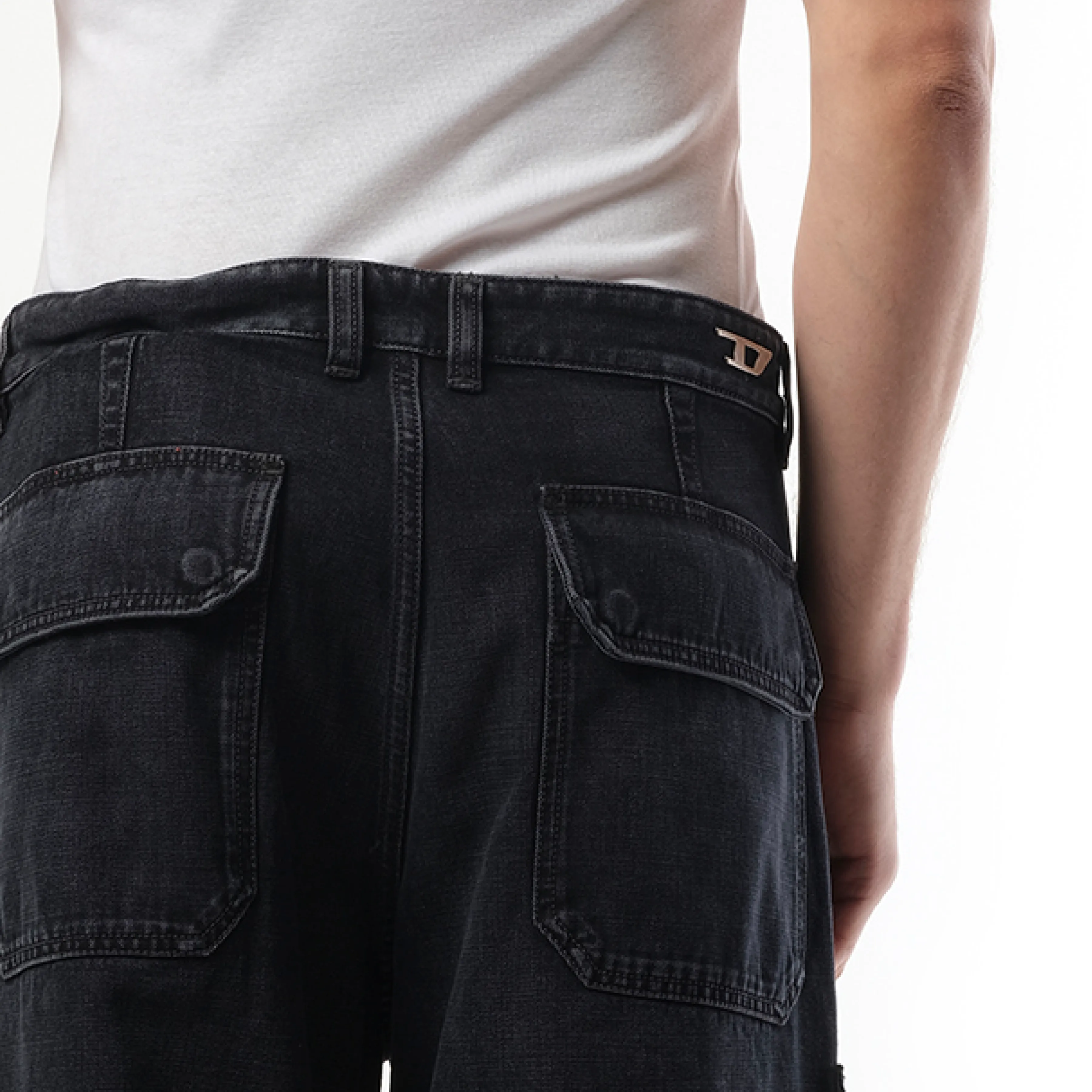 D-Touch Cargo Pants in Washed Black sold by MARAIS product image thumbnail 3