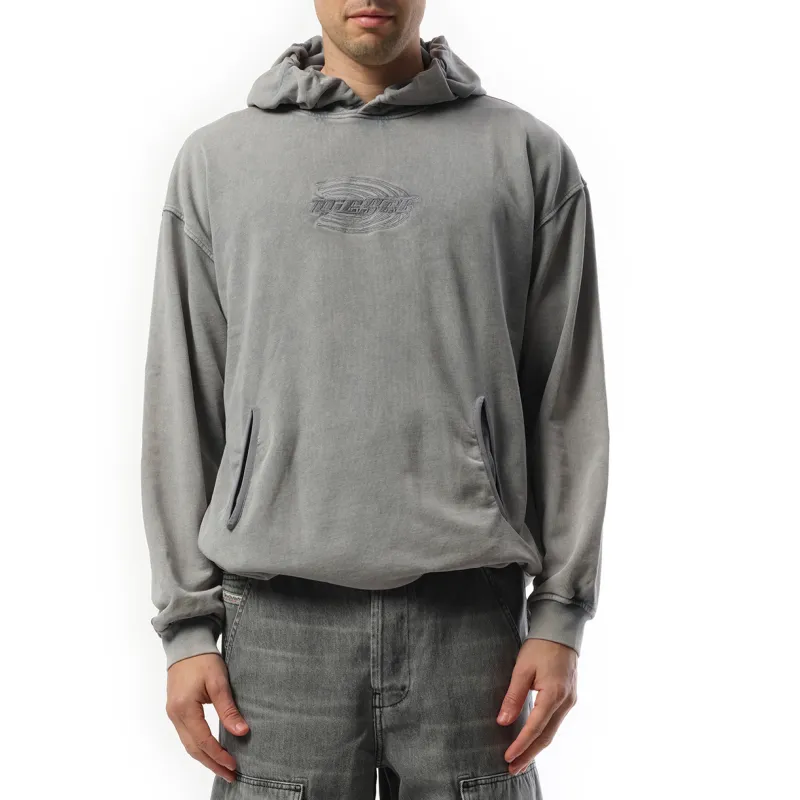 S-Boxstic Hoodie in Washed Blue made by Diesel