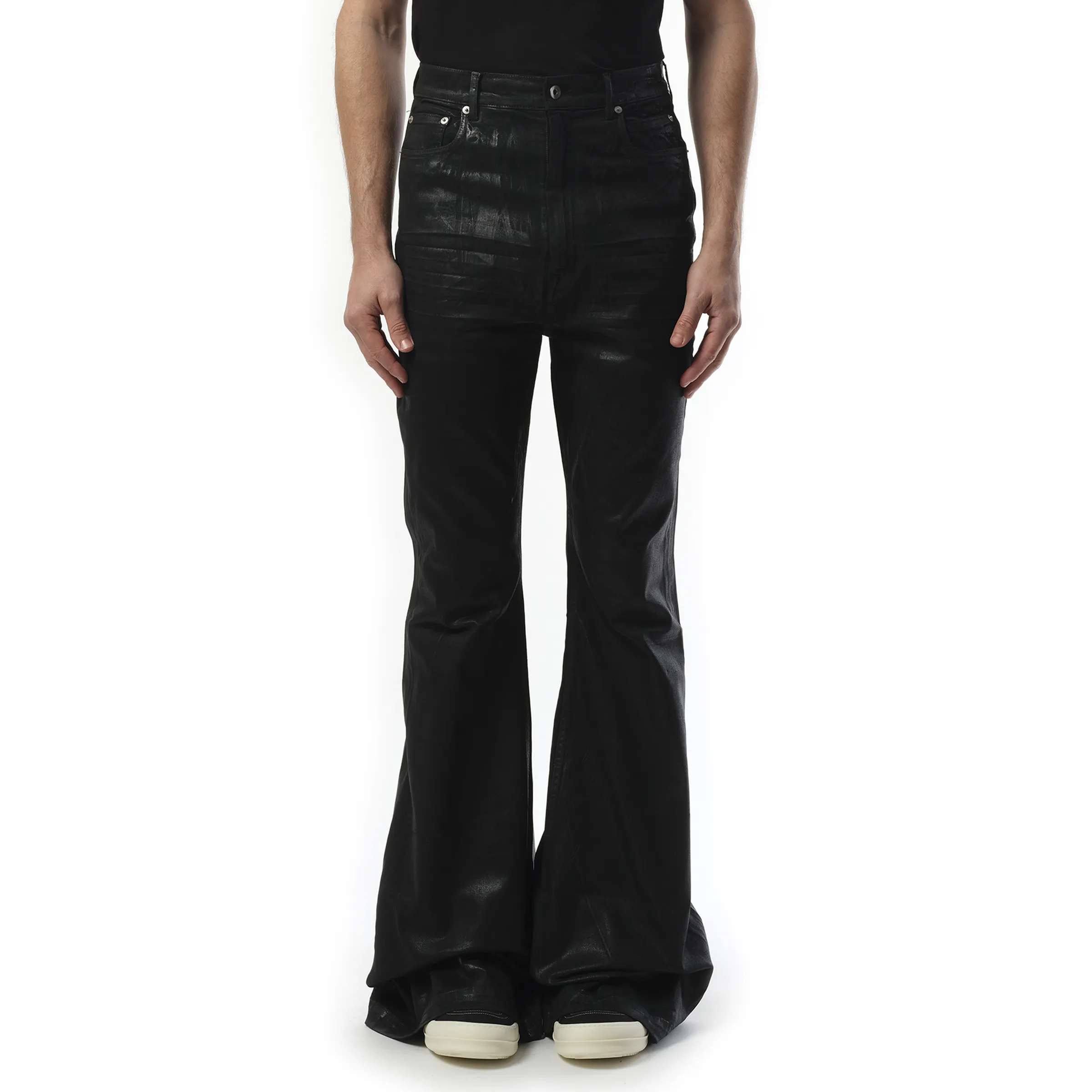 Bolan Bootcut Jeans in Black sold by MARAIS