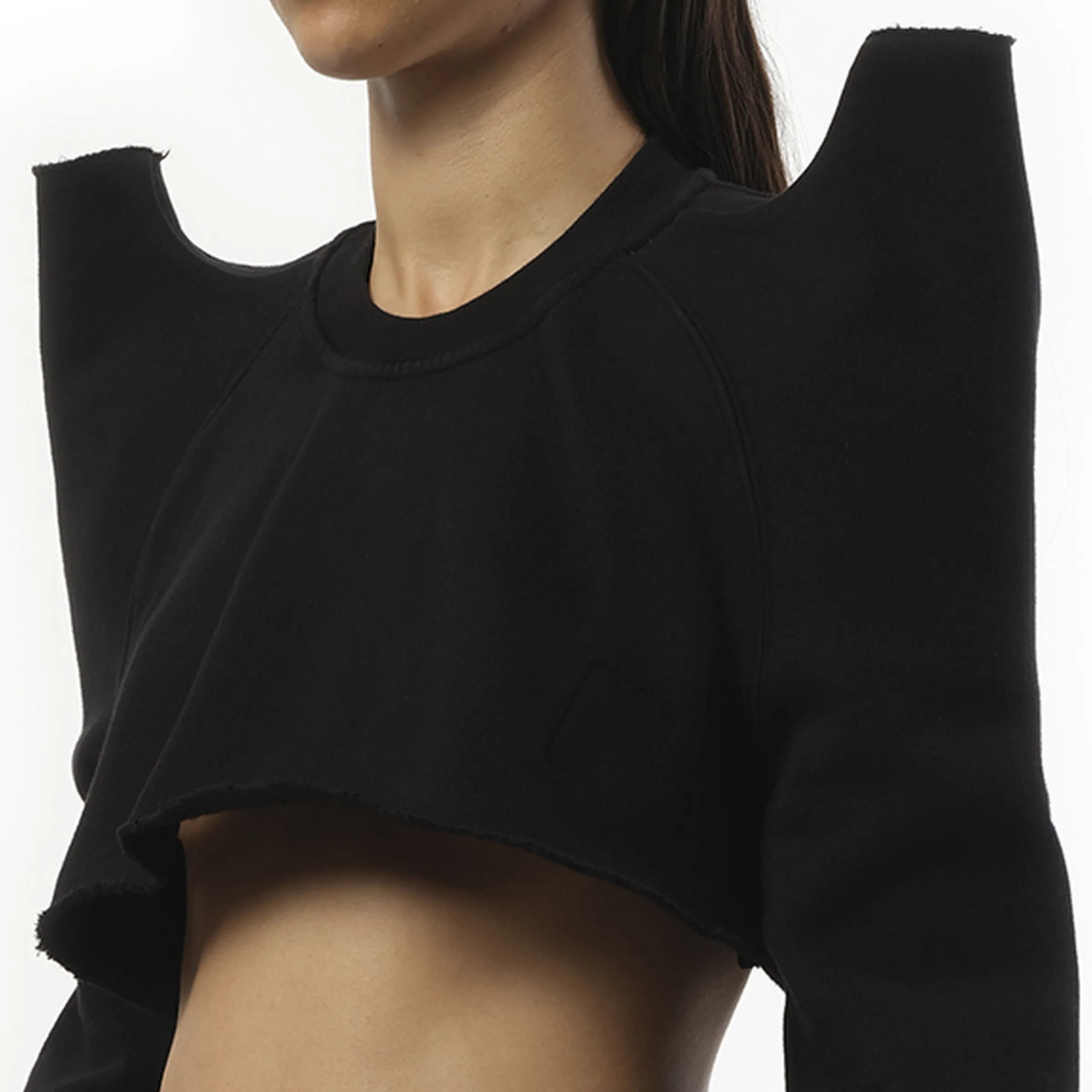Cropped Tec Sweater in Black sold by MARAIS product image thumbnail 5