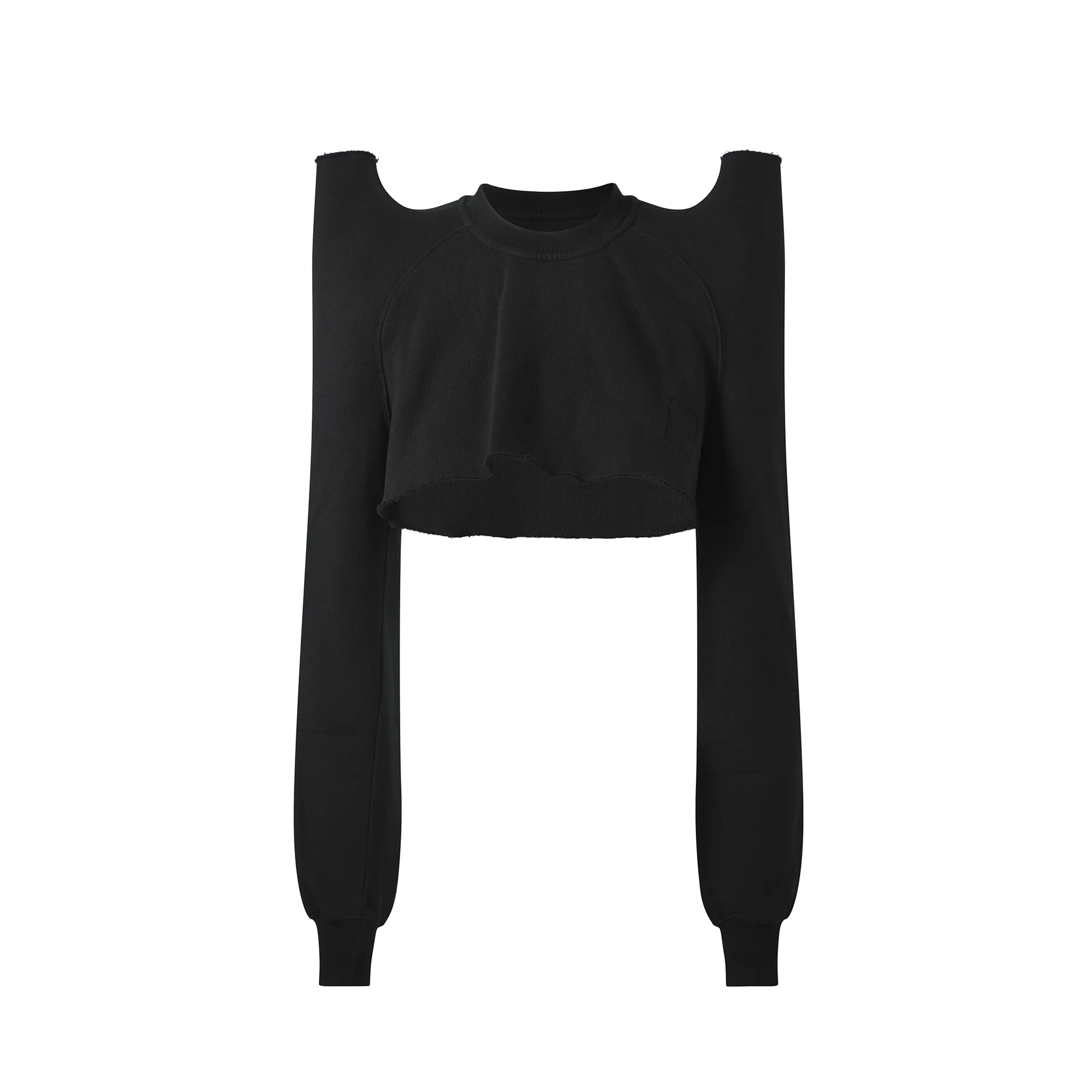 Cropped Tec Sweater in Black sold by MARAIS product image thumbnail 2