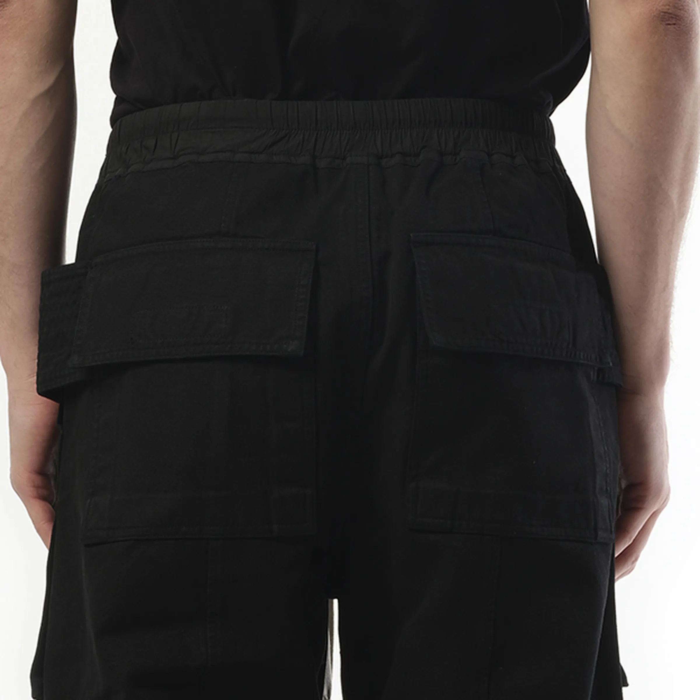 Cotton Canvas Creatch Wide Cargo Drawstring in Black sold by MARAIS product image thumbnail 3