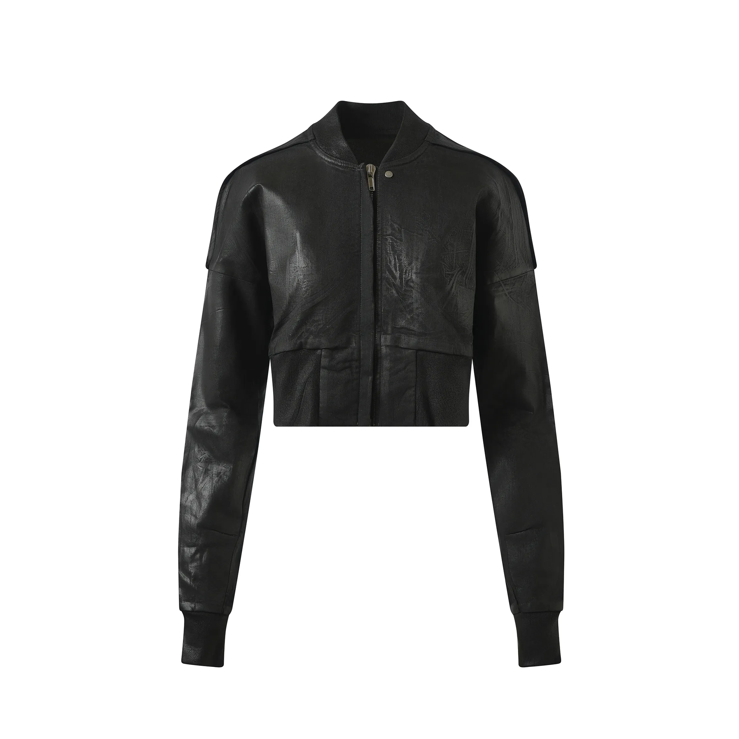 Flight Cropped Denim Jacket in Black sold by MARAIS product image thumbnail 2