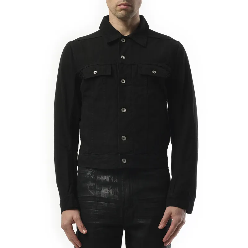 Trucker Jacket in Black sold by MARAIS