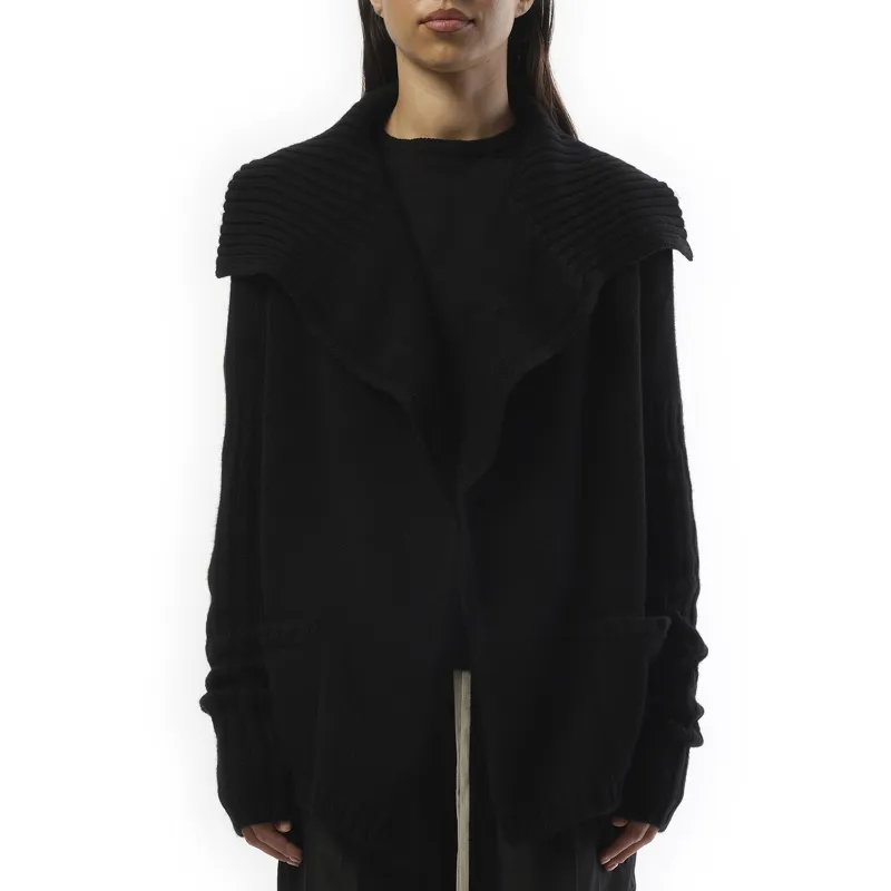 Cashmere Knit Cardigan in Black sold by MARAIS