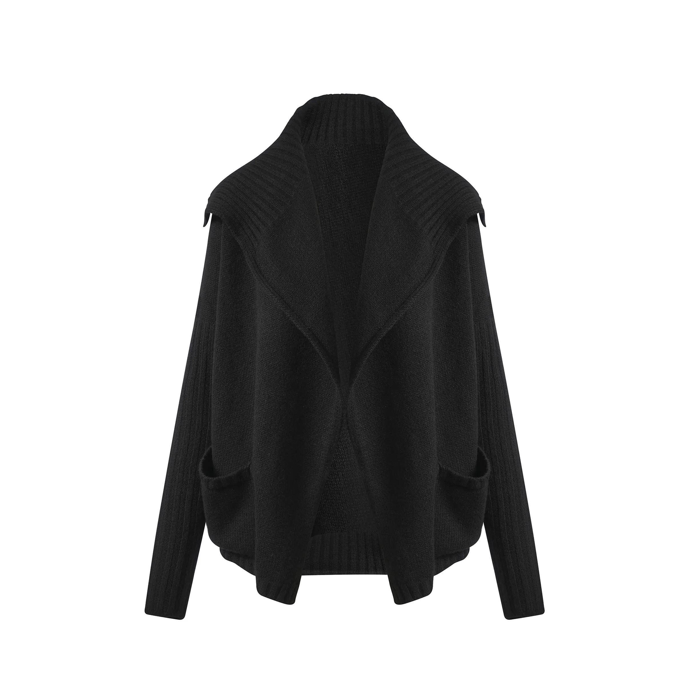 Cashmere Knit Cardigan in Black sold by MARAIS product image thumbnail 2