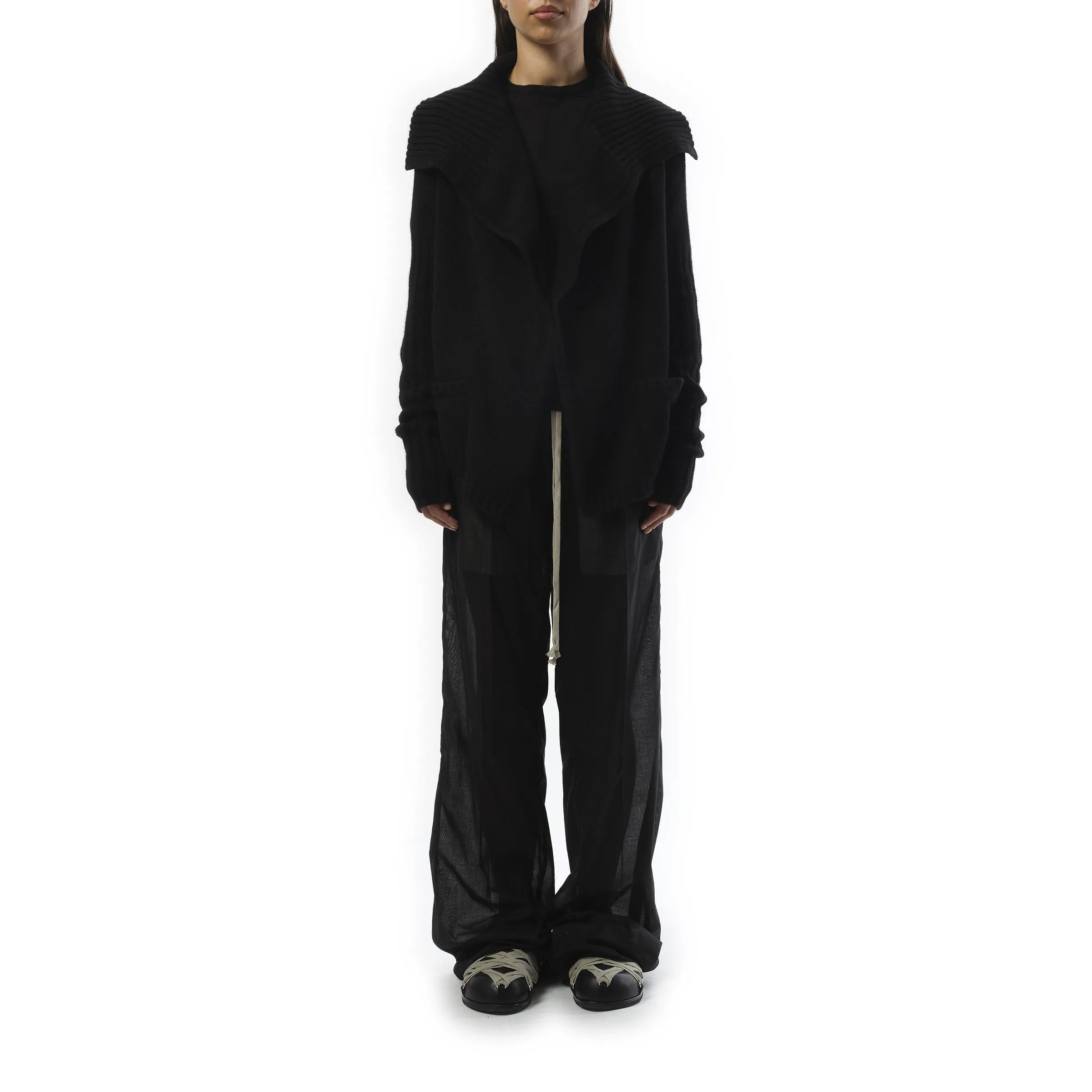 Cashmere Knit Cardigan in Black sold by MARAIS product image thumbnail 4