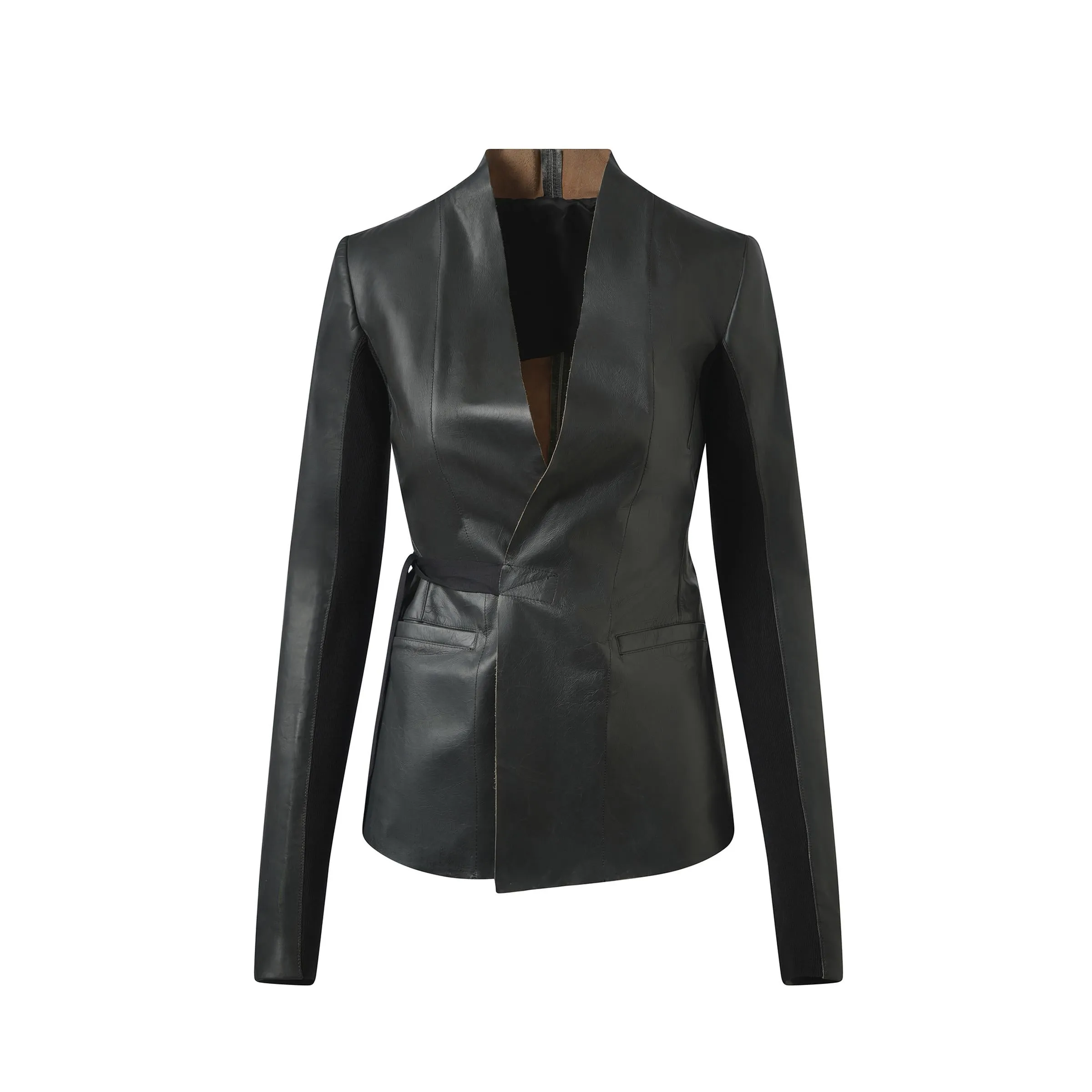 Hollywood Leather Jacket in Black sold by MARAIS product image thumbnail 2