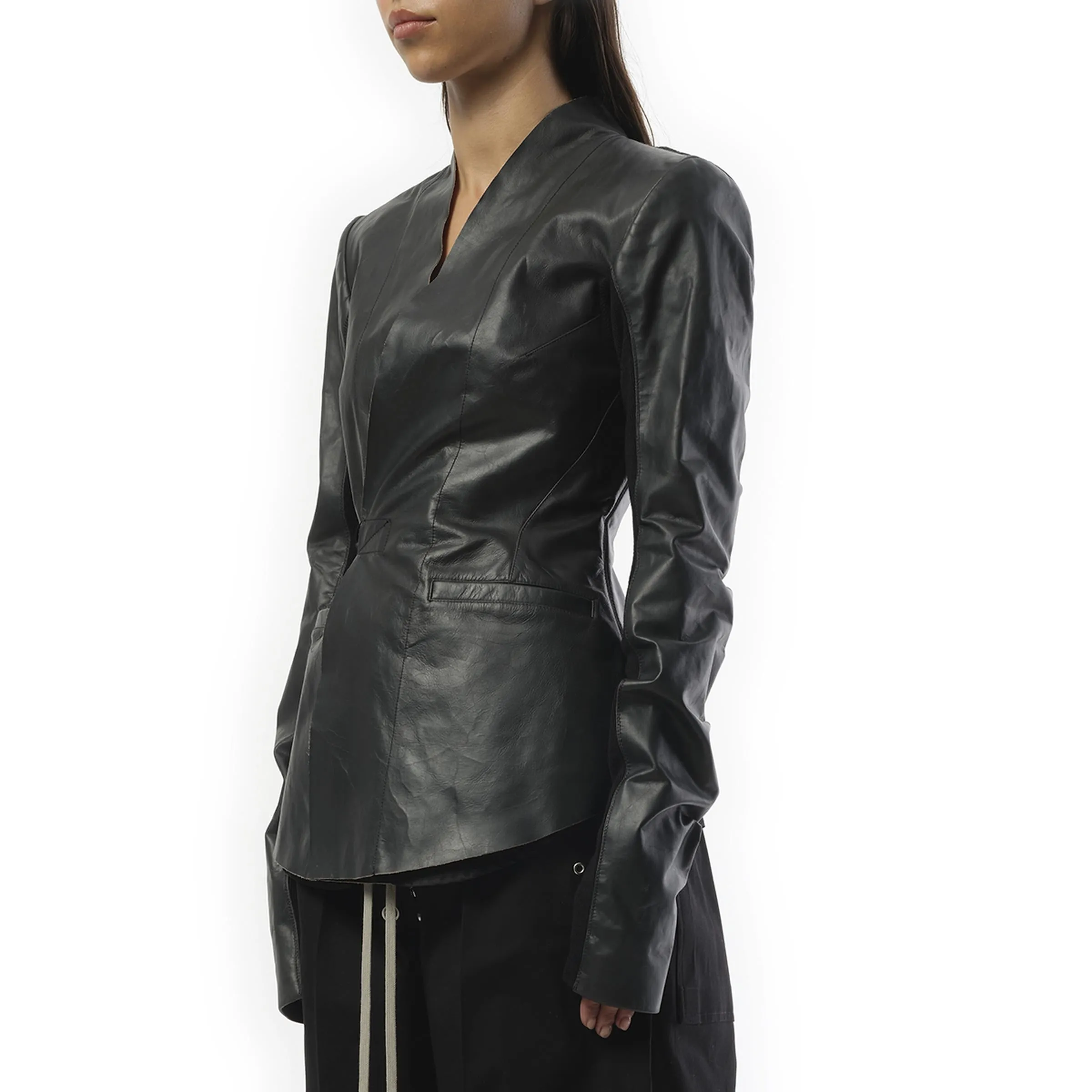 Hollywood Leather Jacket in Black sold by MARAIS product image thumbnail 5