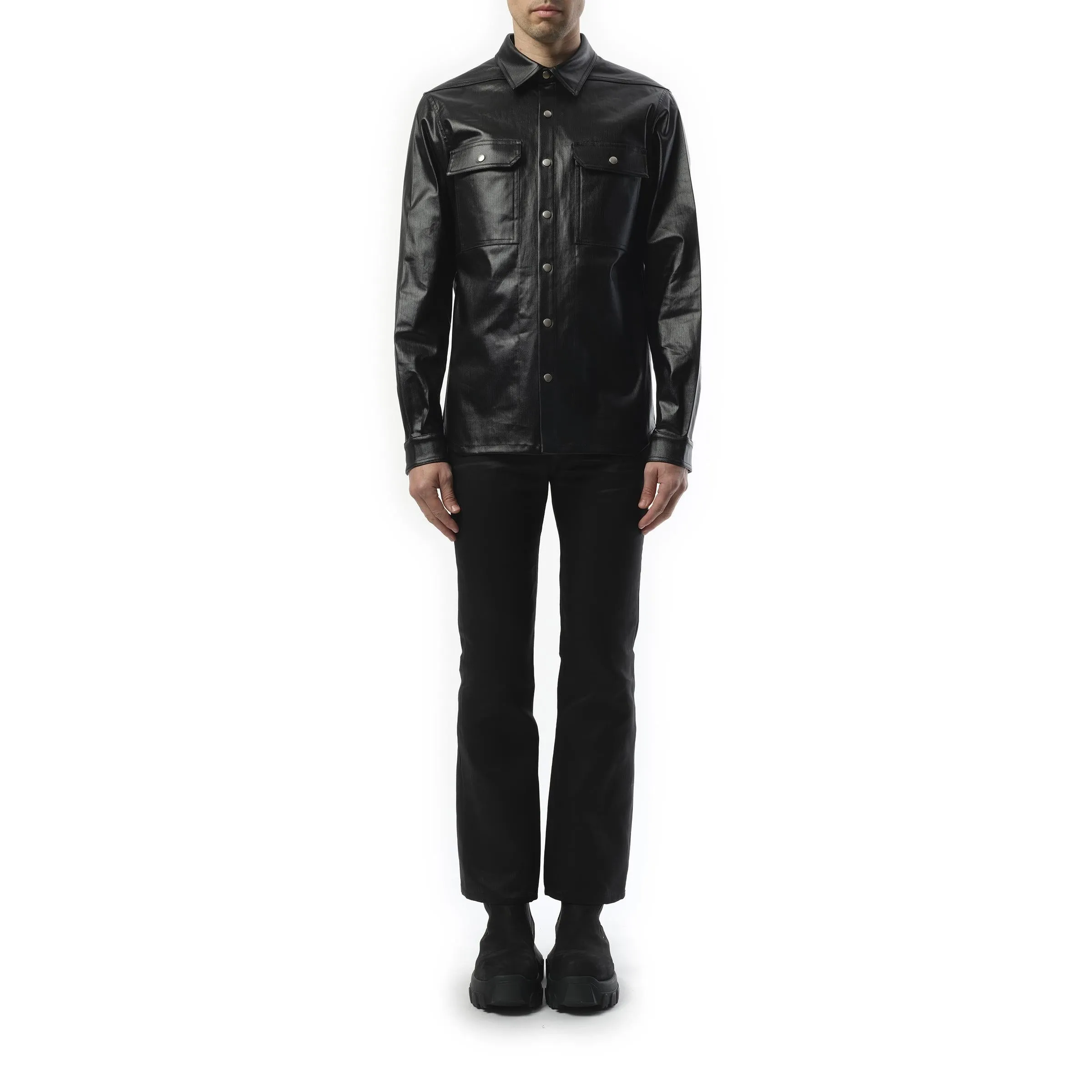 Denim Outershirt in Black sold by MARAIS product image thumbnail 4