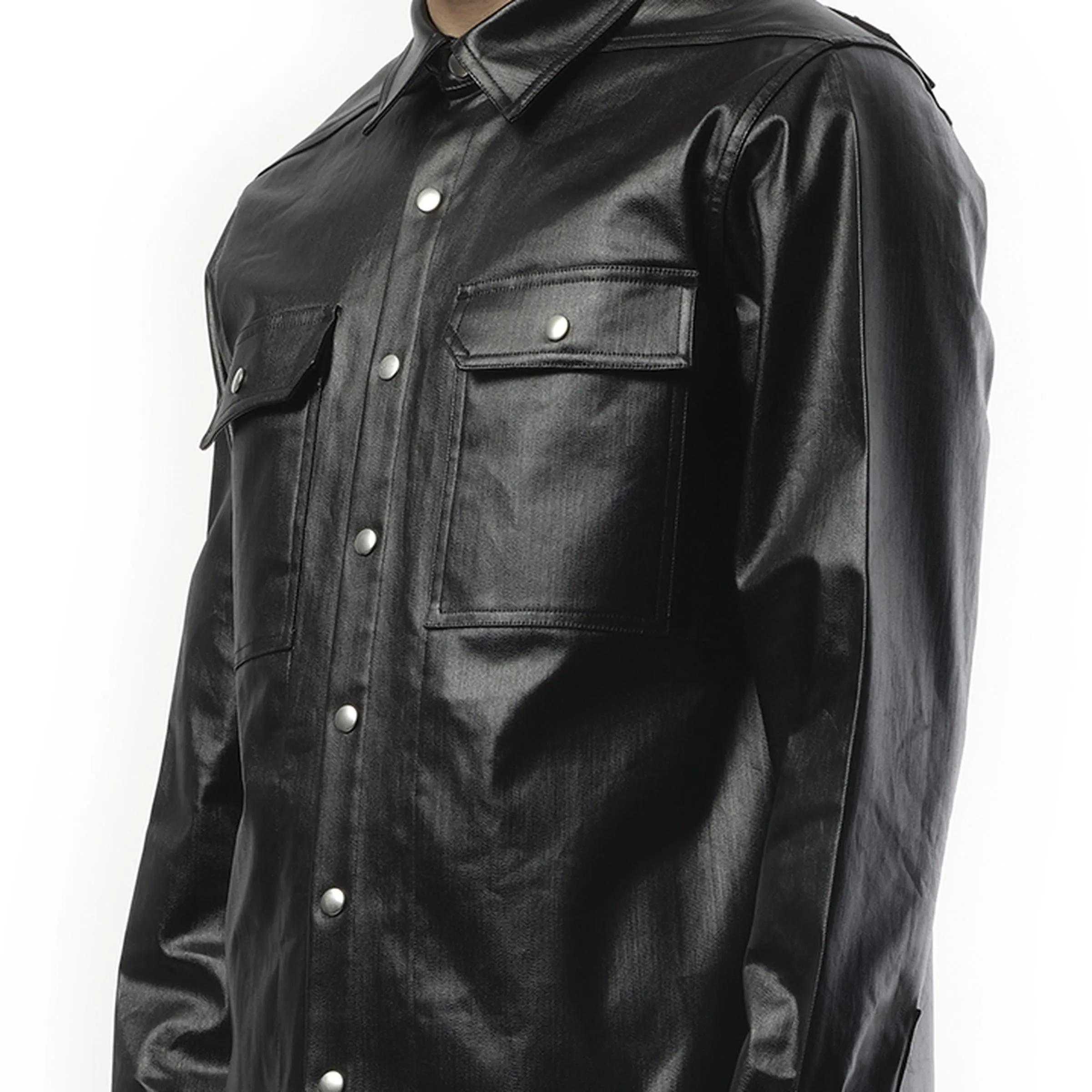 Denim Outershirt in Black sold by MARAIS product image thumbnail 3