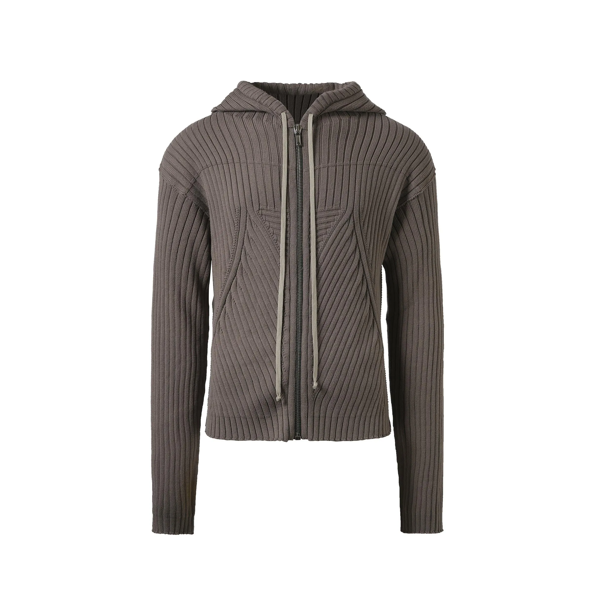 Zipped Knit Hoodie in Dust sold by MARAIS product image thumbnail 2