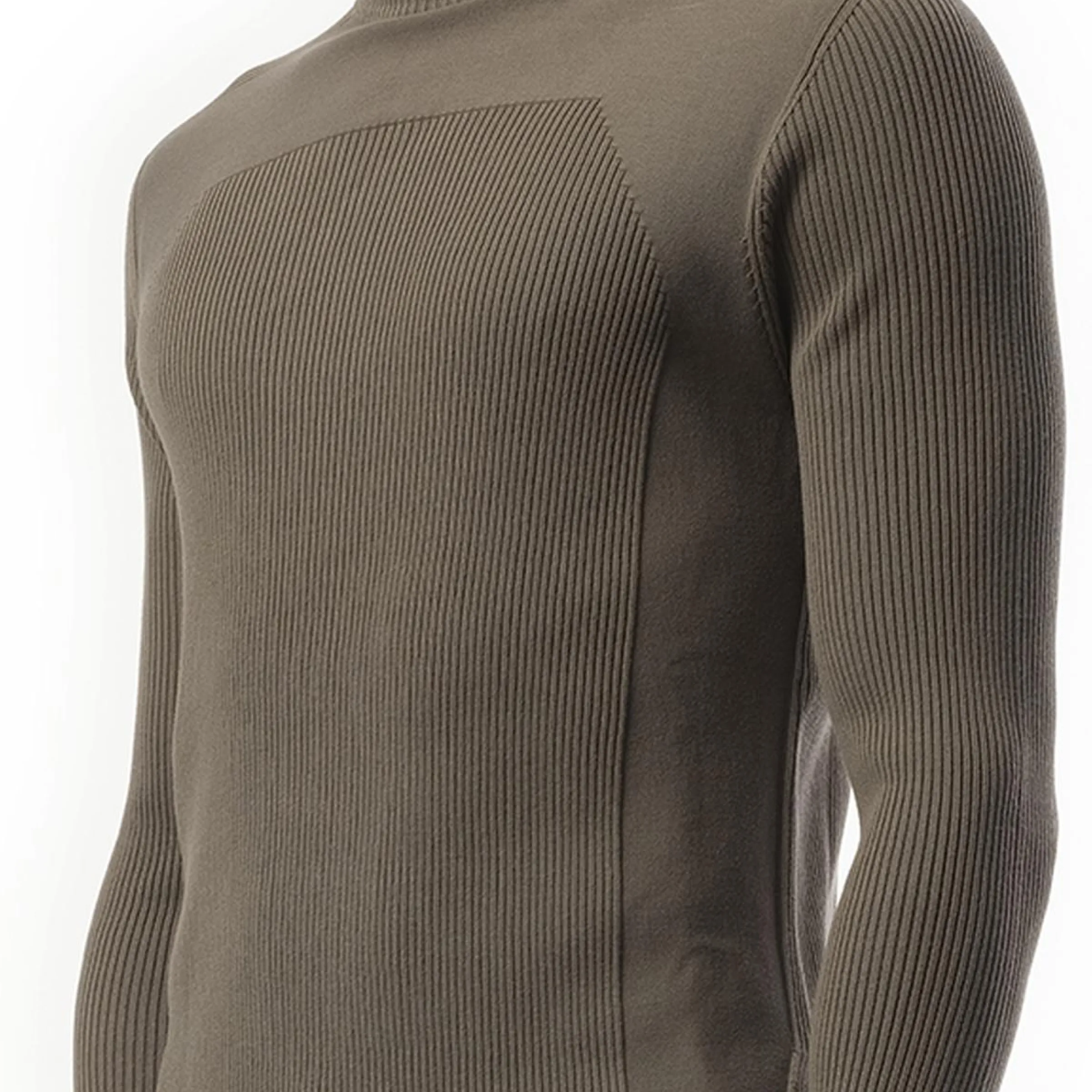 Ribbed Geo Sweater in Dust sold by MARAIS product image thumbnail 3