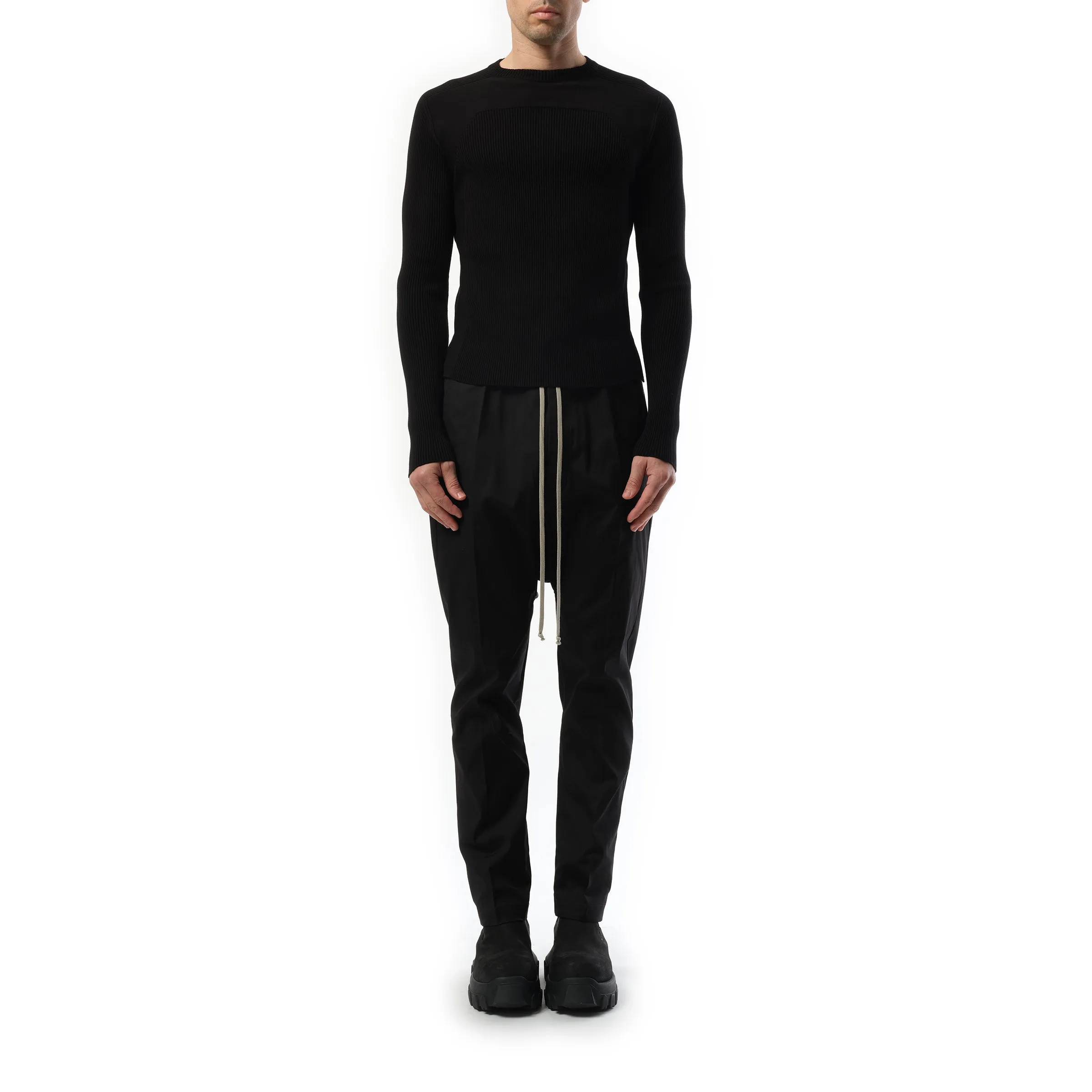 Ribbed Geo Sweater in Black sold by MARAIS product image thumbnail 4