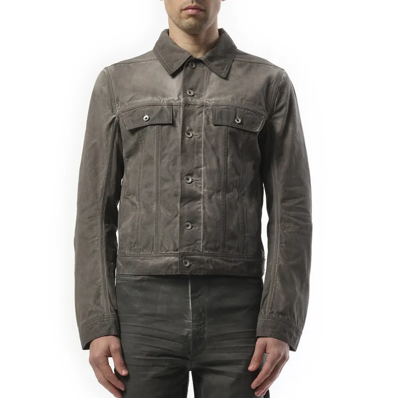 Trucker Jacket in Dust made by Rick Owens